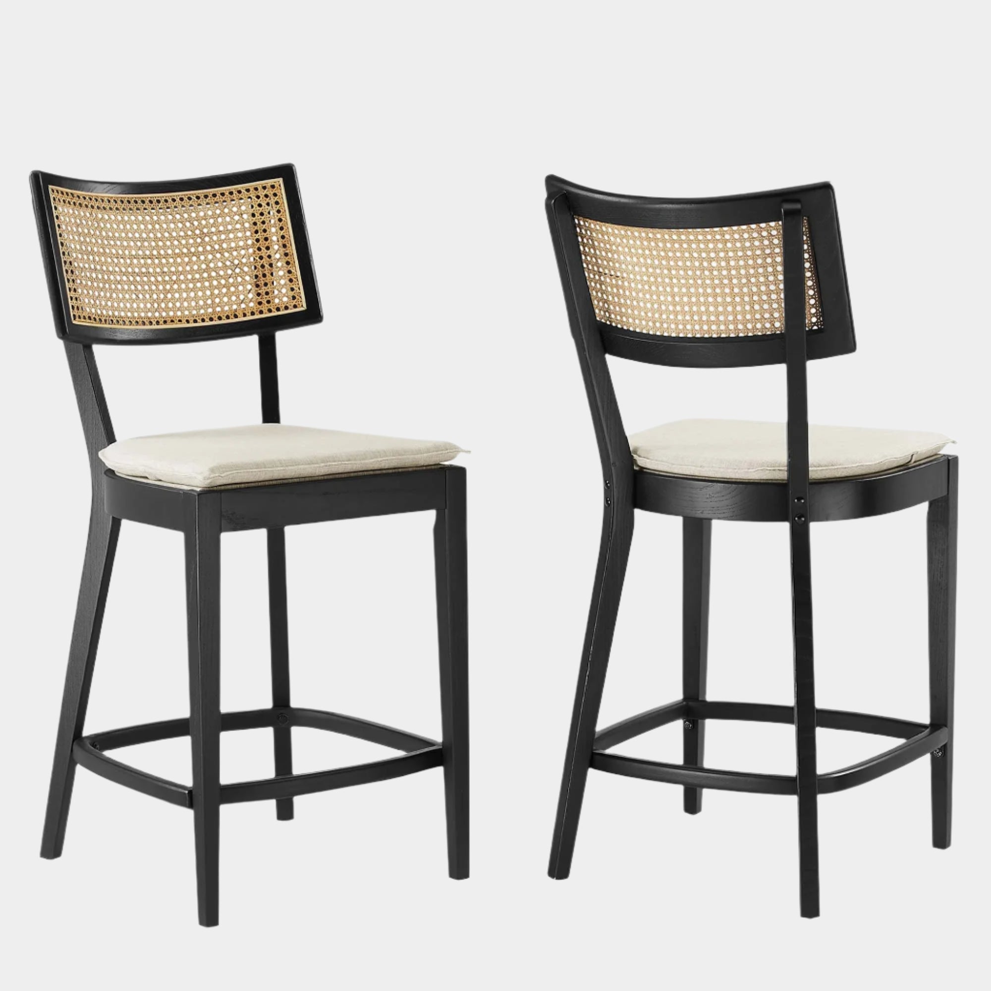 Caledonia Wood Counter Stools - Set of 2