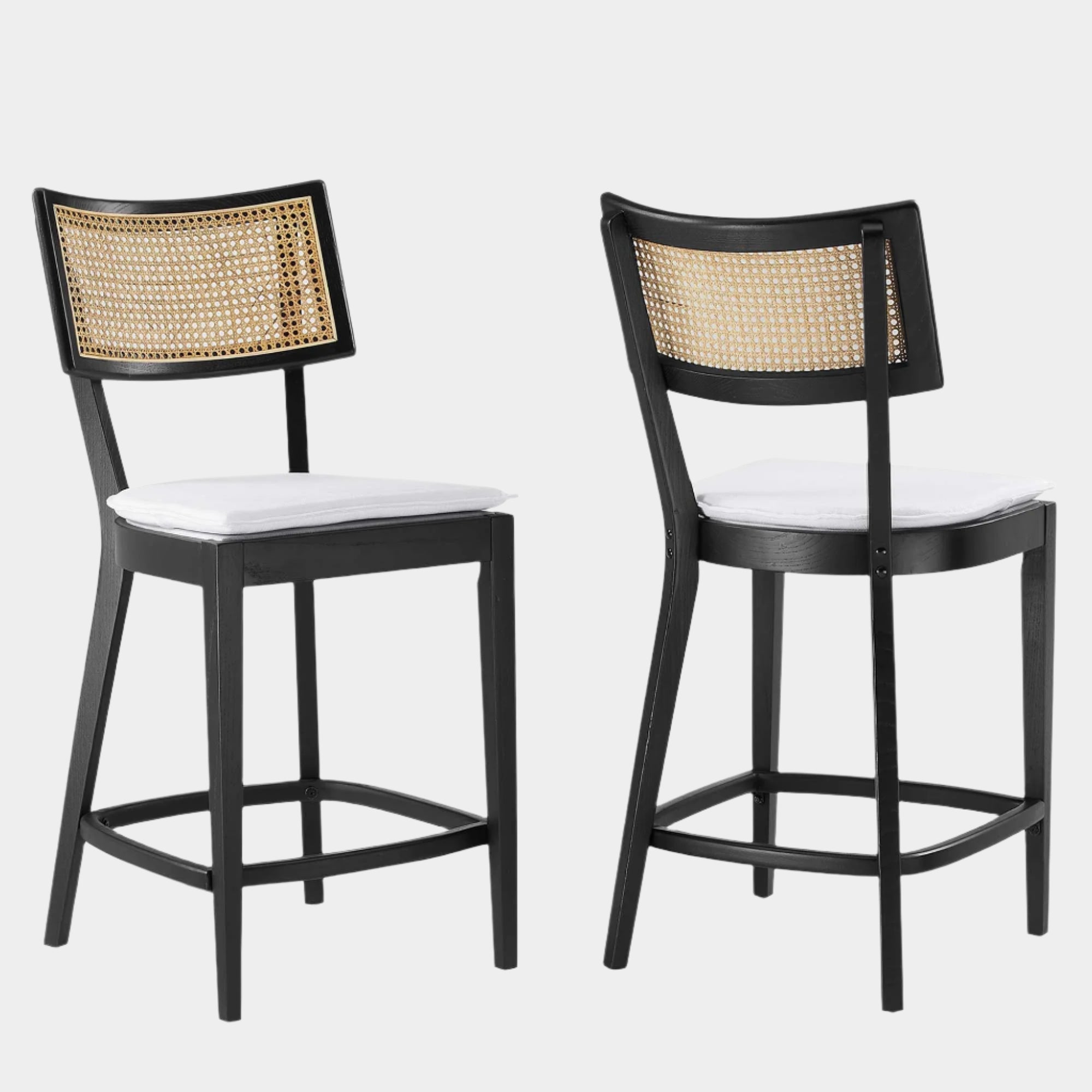 Caledonia Wood Counter Stools - Set of 2