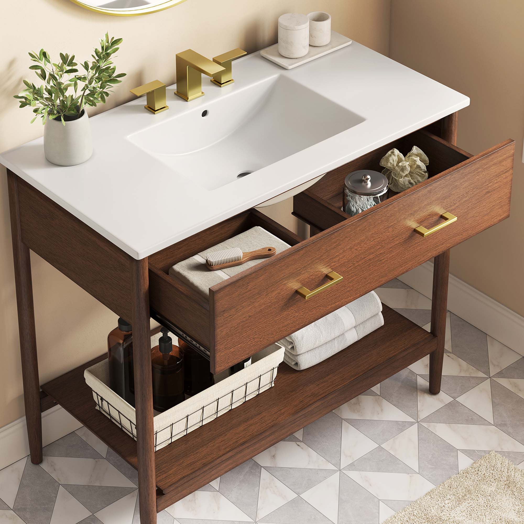 Zaire Bathroom Vanity Basin Included