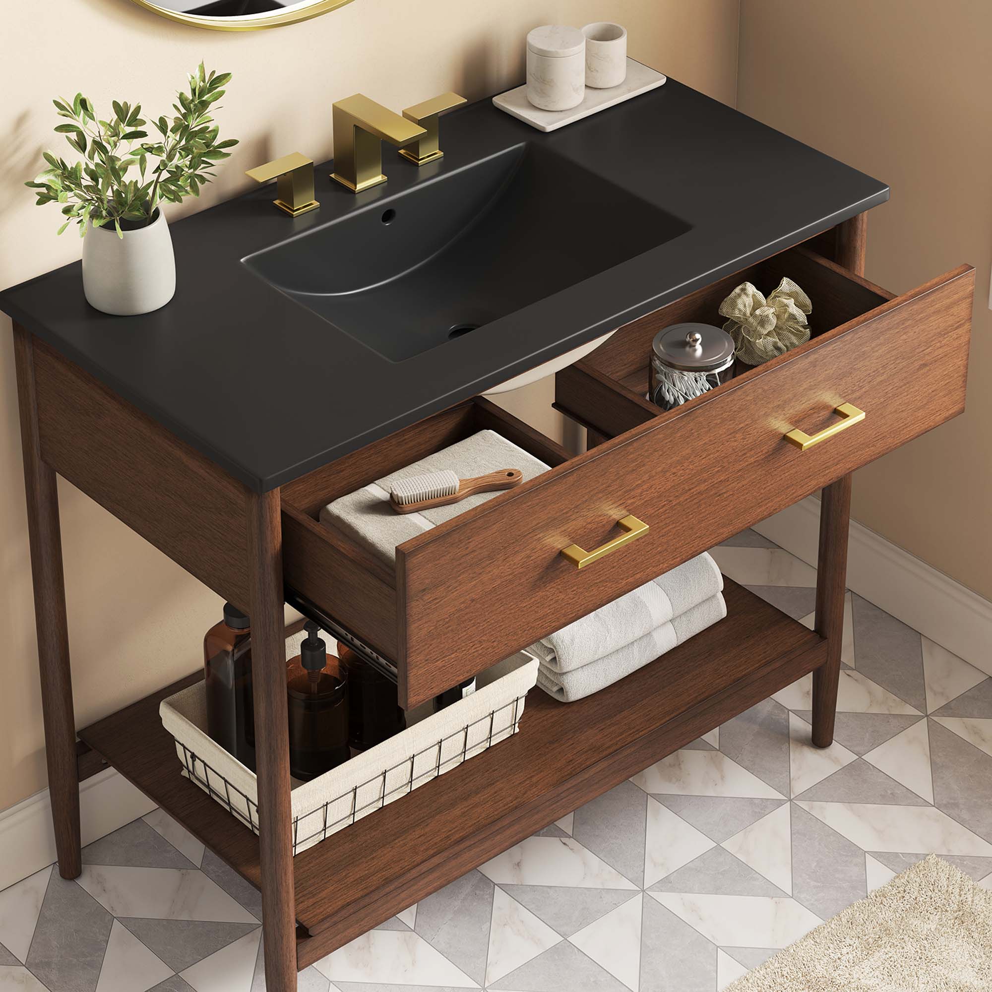 Zaire Bathroom Vanity Basin Included