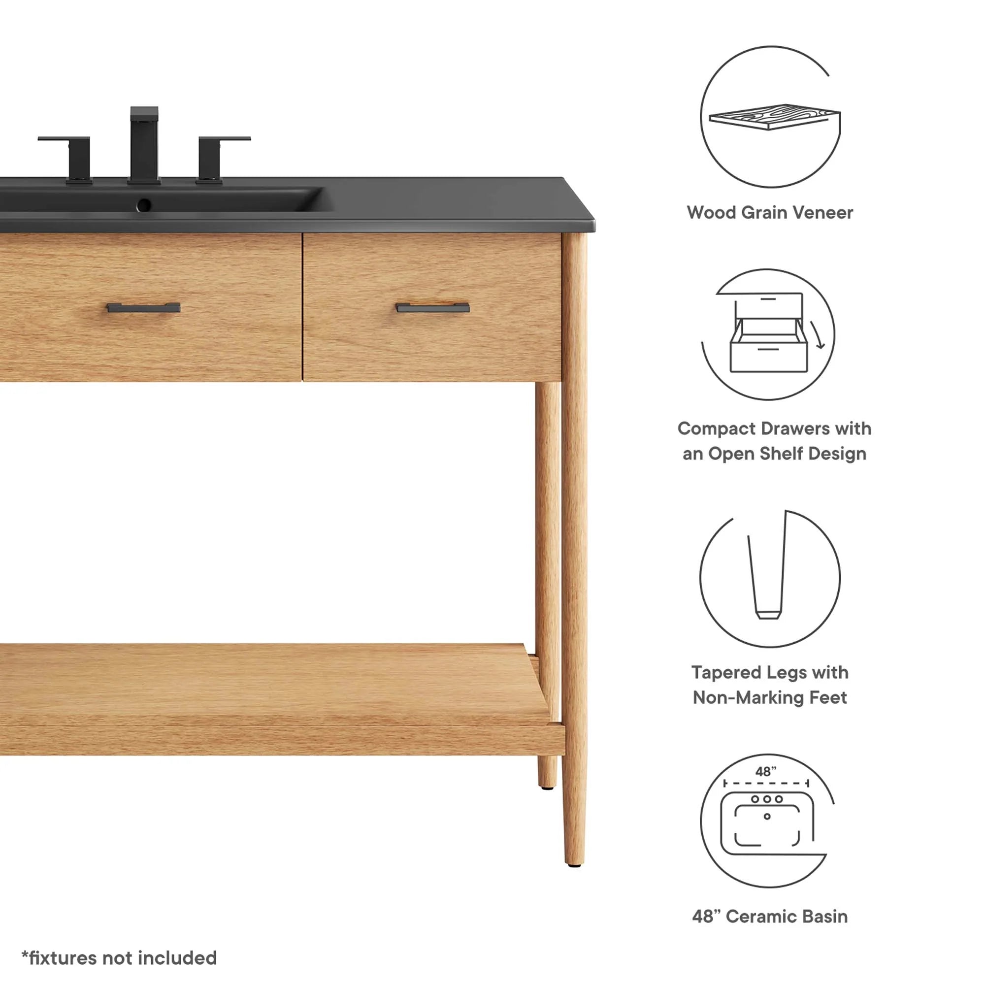 Zaire Bathroom Vanity Basin Included