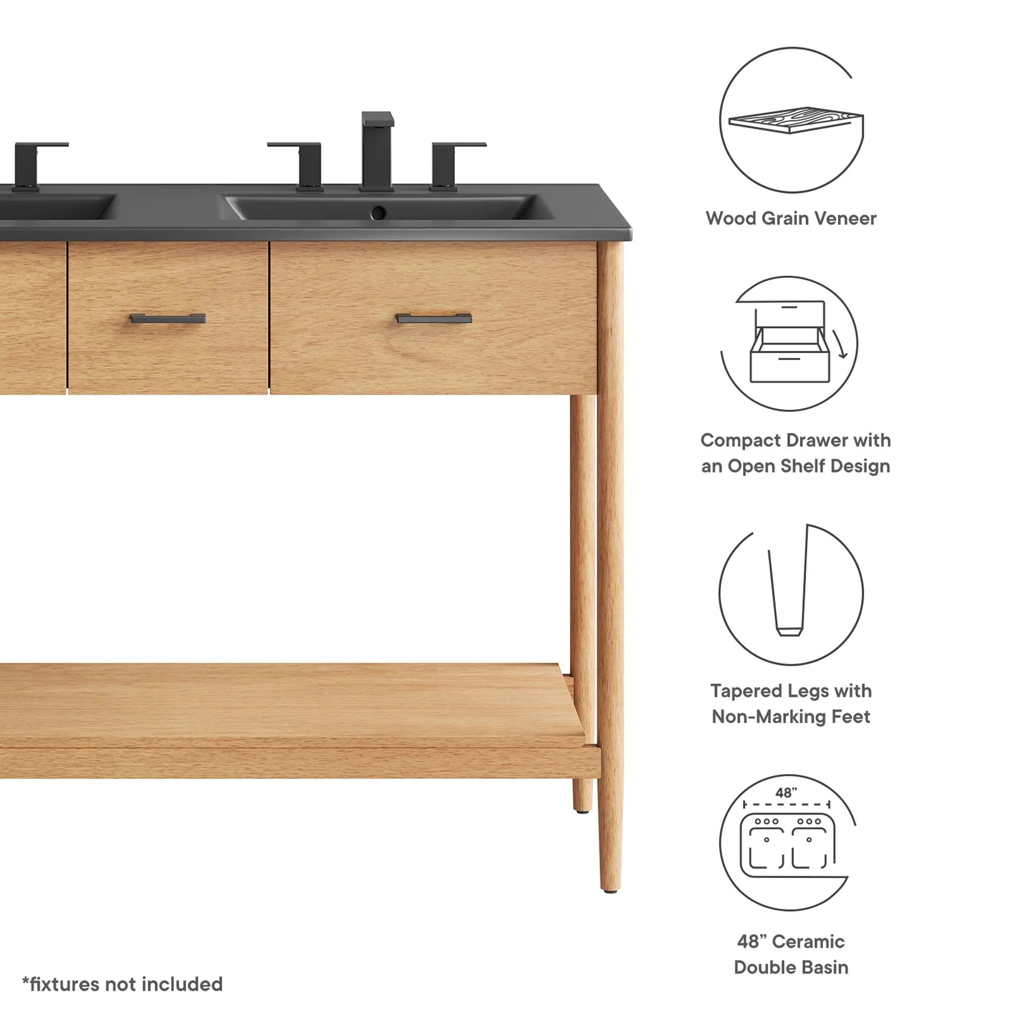 Zaire Bathroom Vanity Basin Included