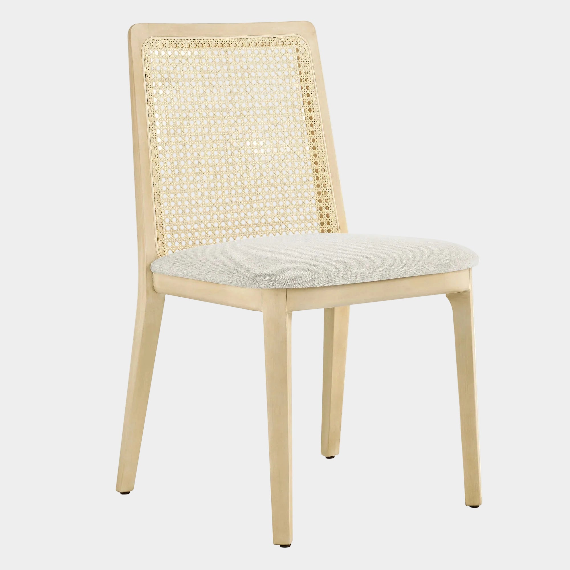 Monarch Wood and Rattan Dining Side Chair