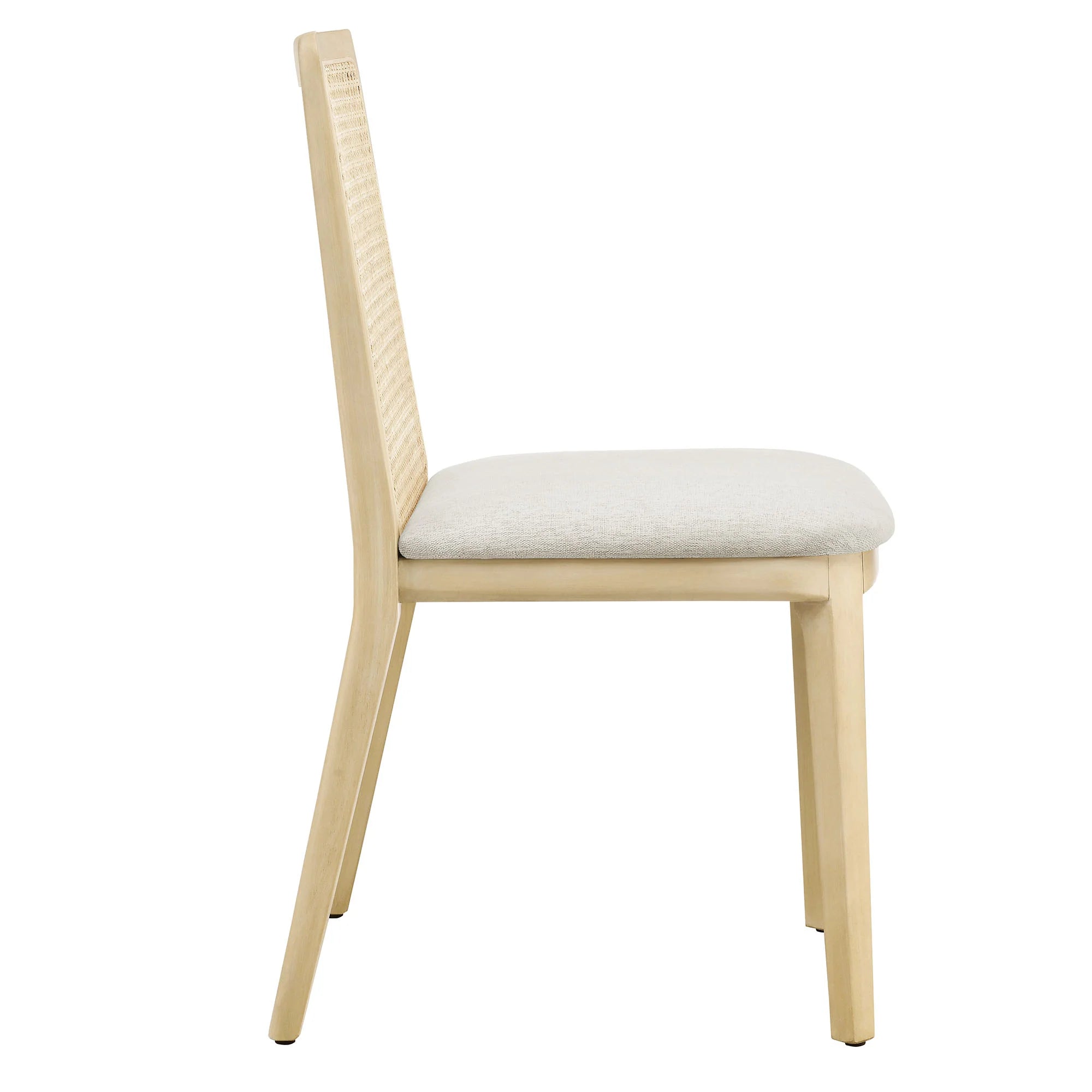 Monarch Beech Wood and Rattan Dining Side Chair