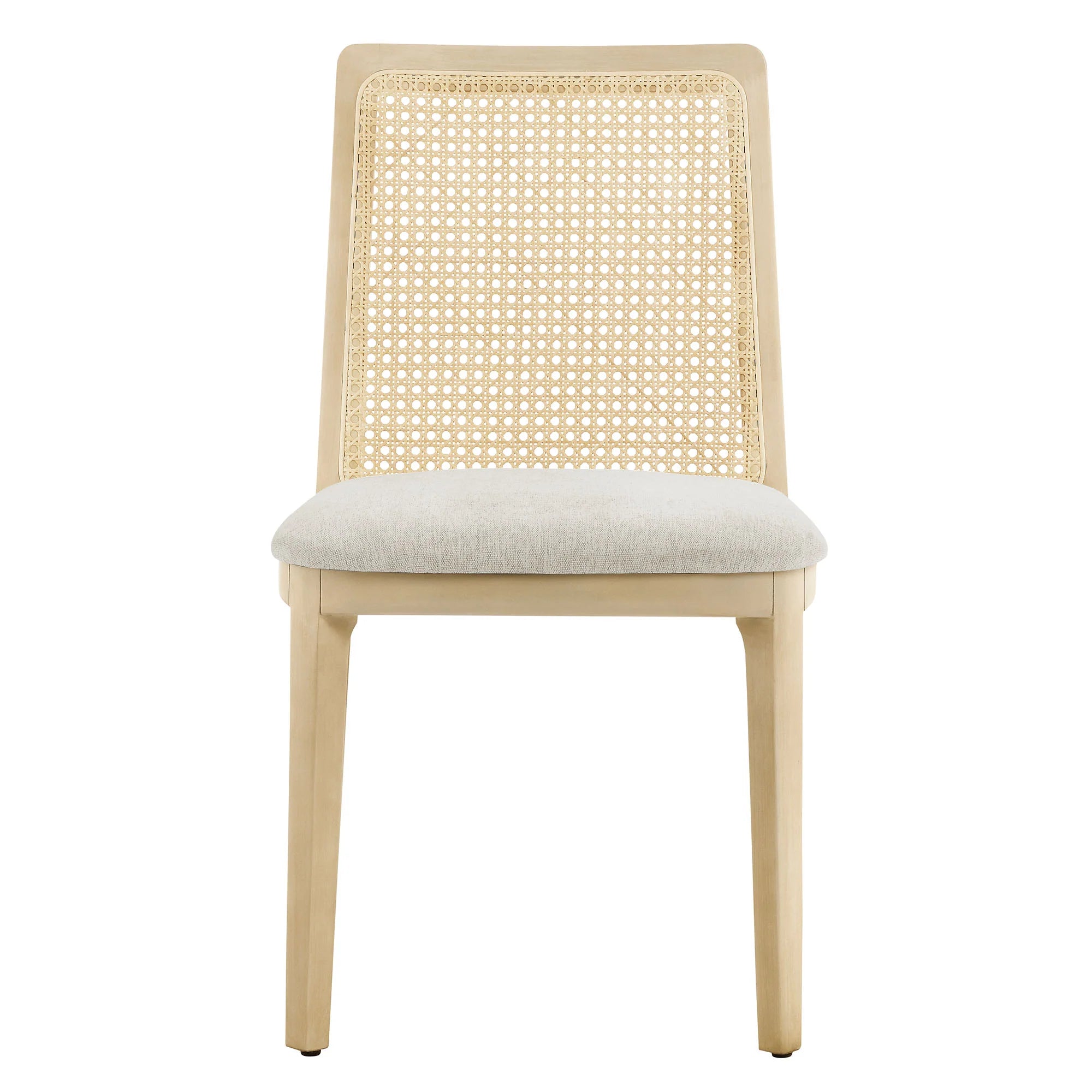 Monarch Wood and Rattan Dining Side Chair