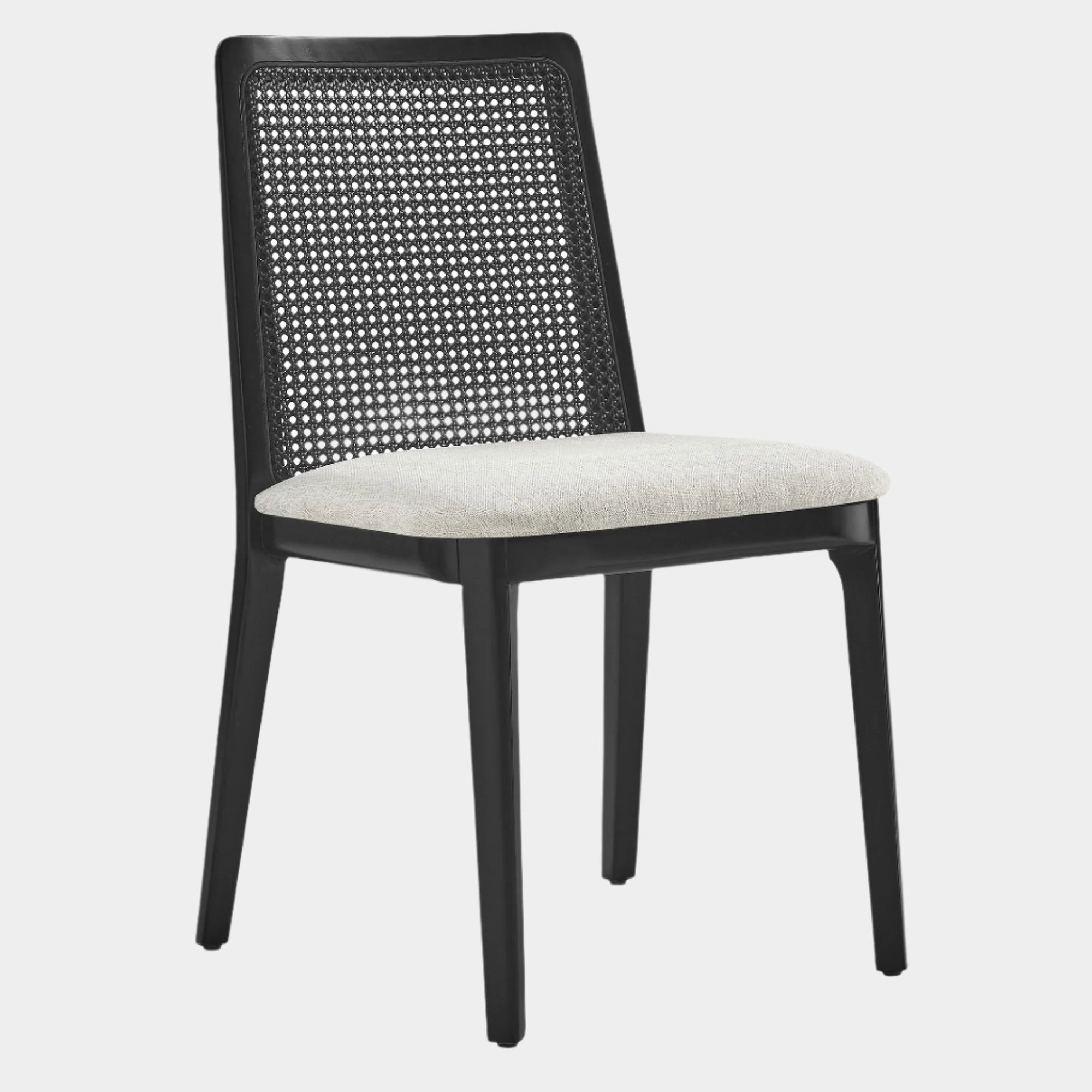 Monarch Beech Wood and Rattan Dining Side Chair