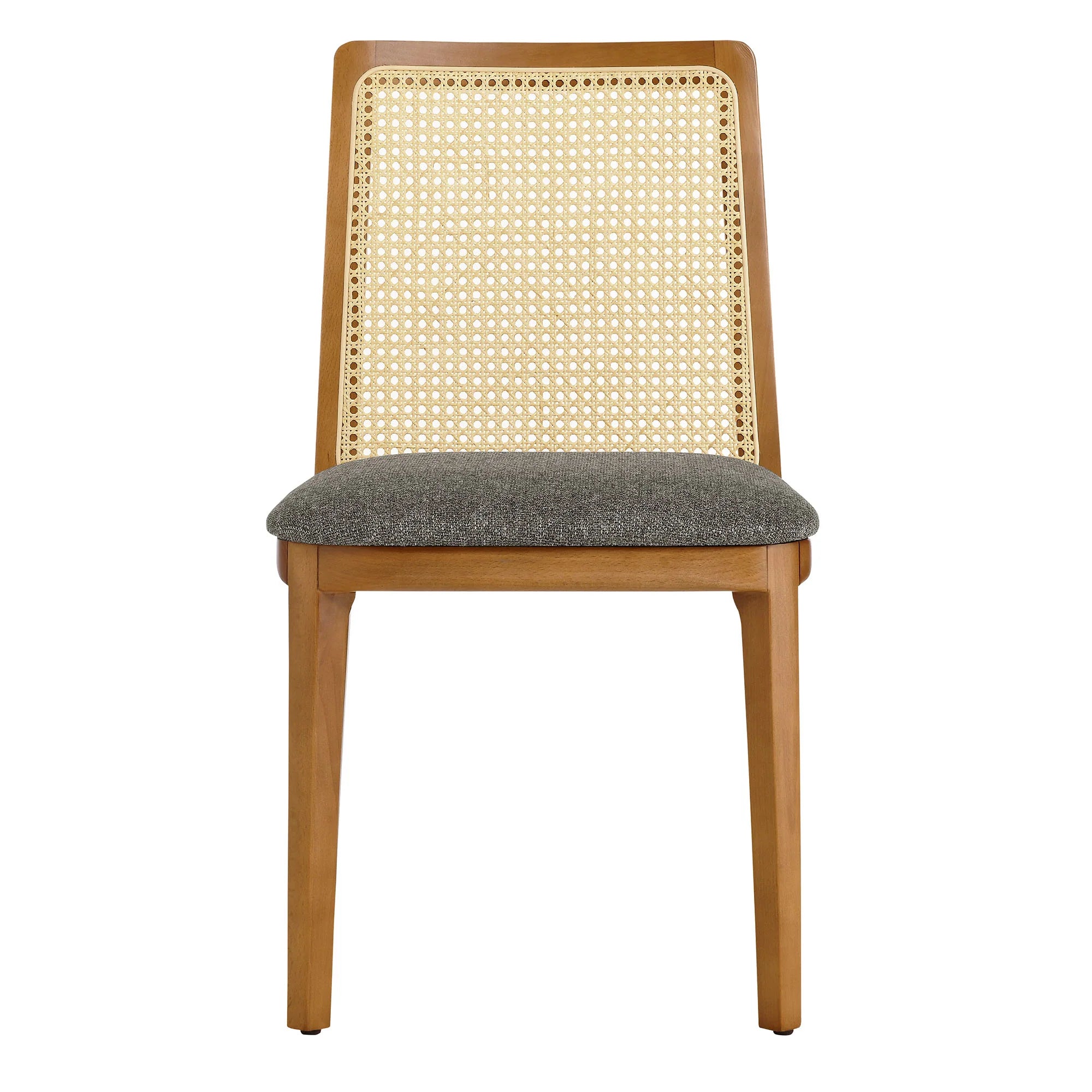 Monarch Wood and Rattan Dining Side Chair