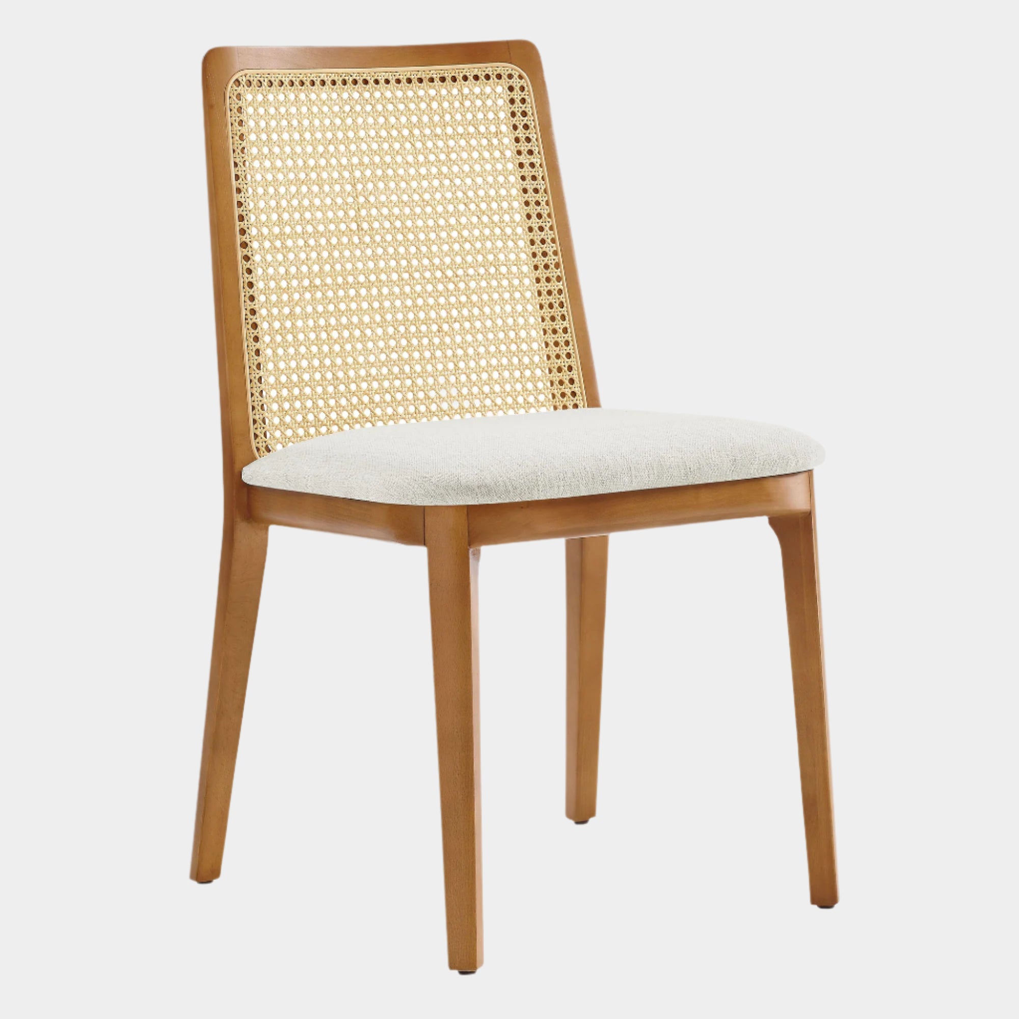 Monarch Beech Wood and Rattan Dining Side Chair