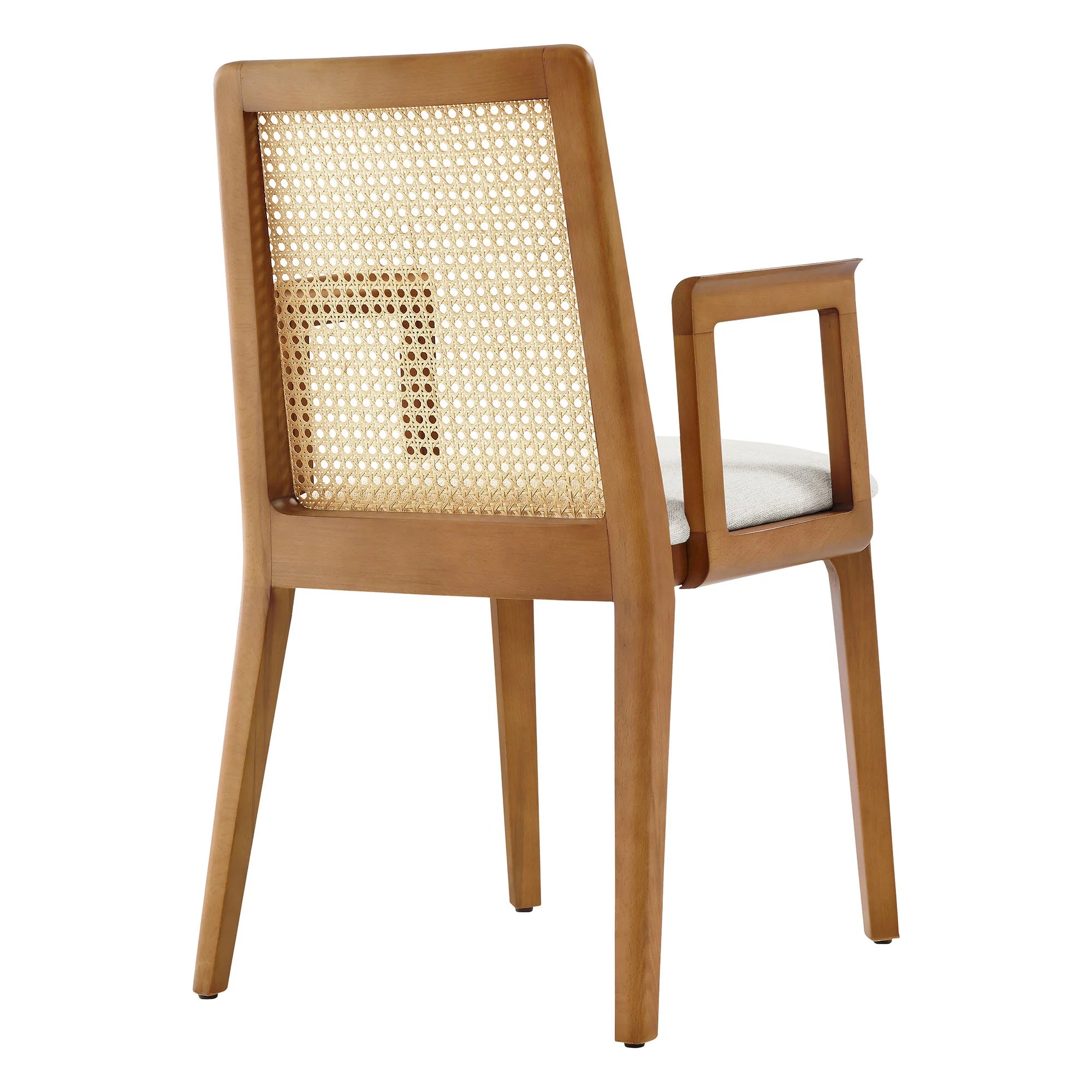 Monarch Beech Wood and Rattan Dining Armchair