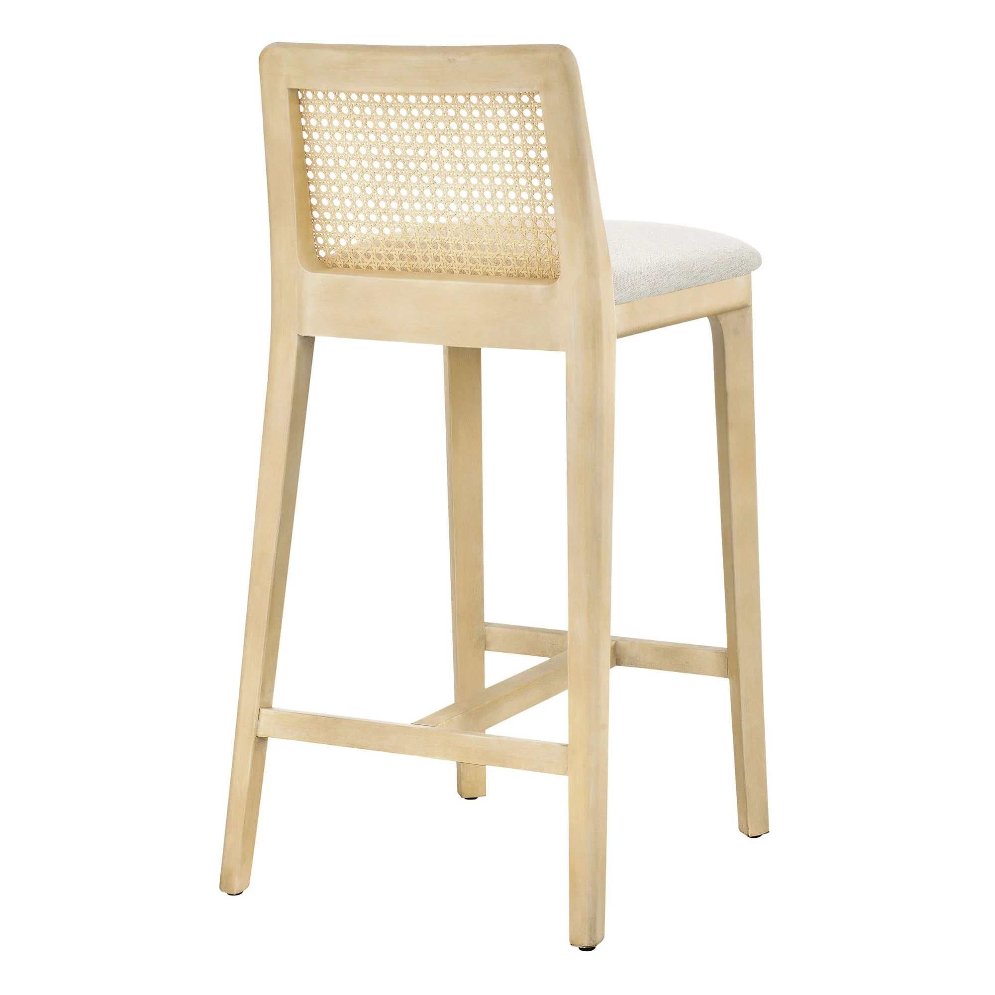 Monarch Beech Wood and Rattan Counter Stool