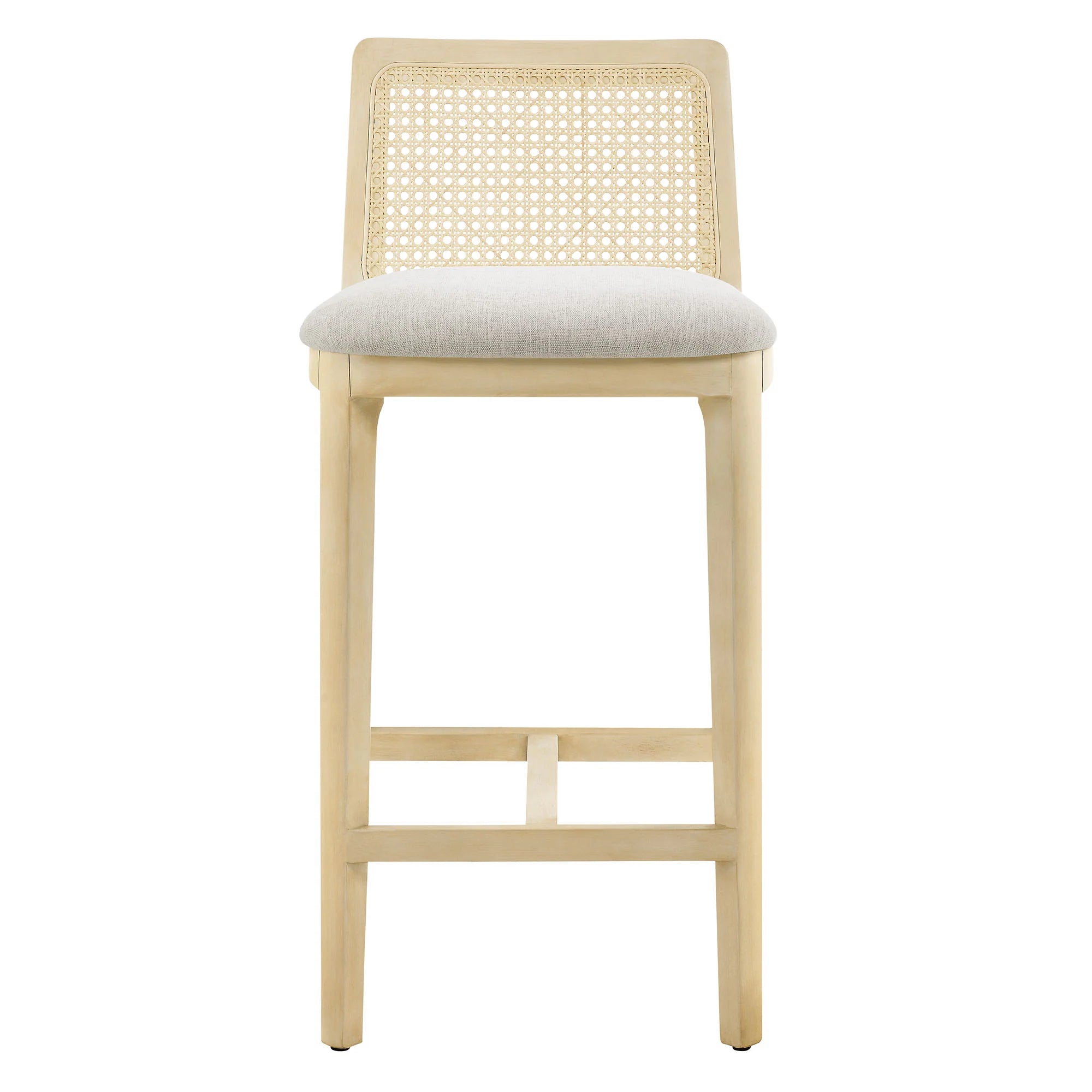 Monarch Beech Wood and Rattan Counter Stool