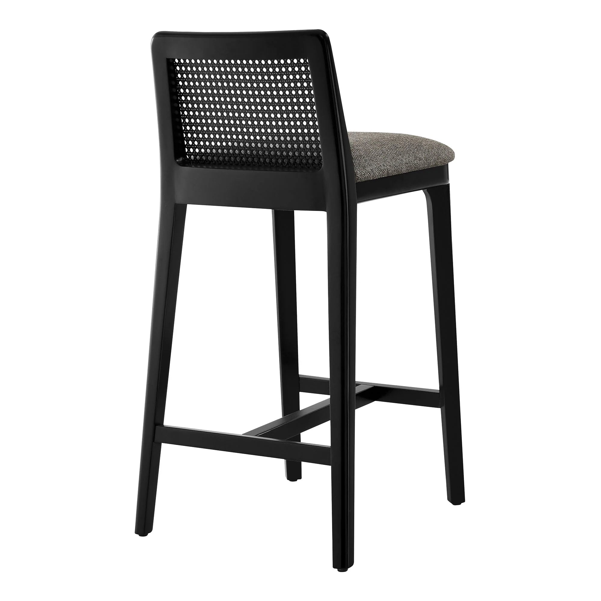 Monarch Beech Wood and Rattan Counter Stool