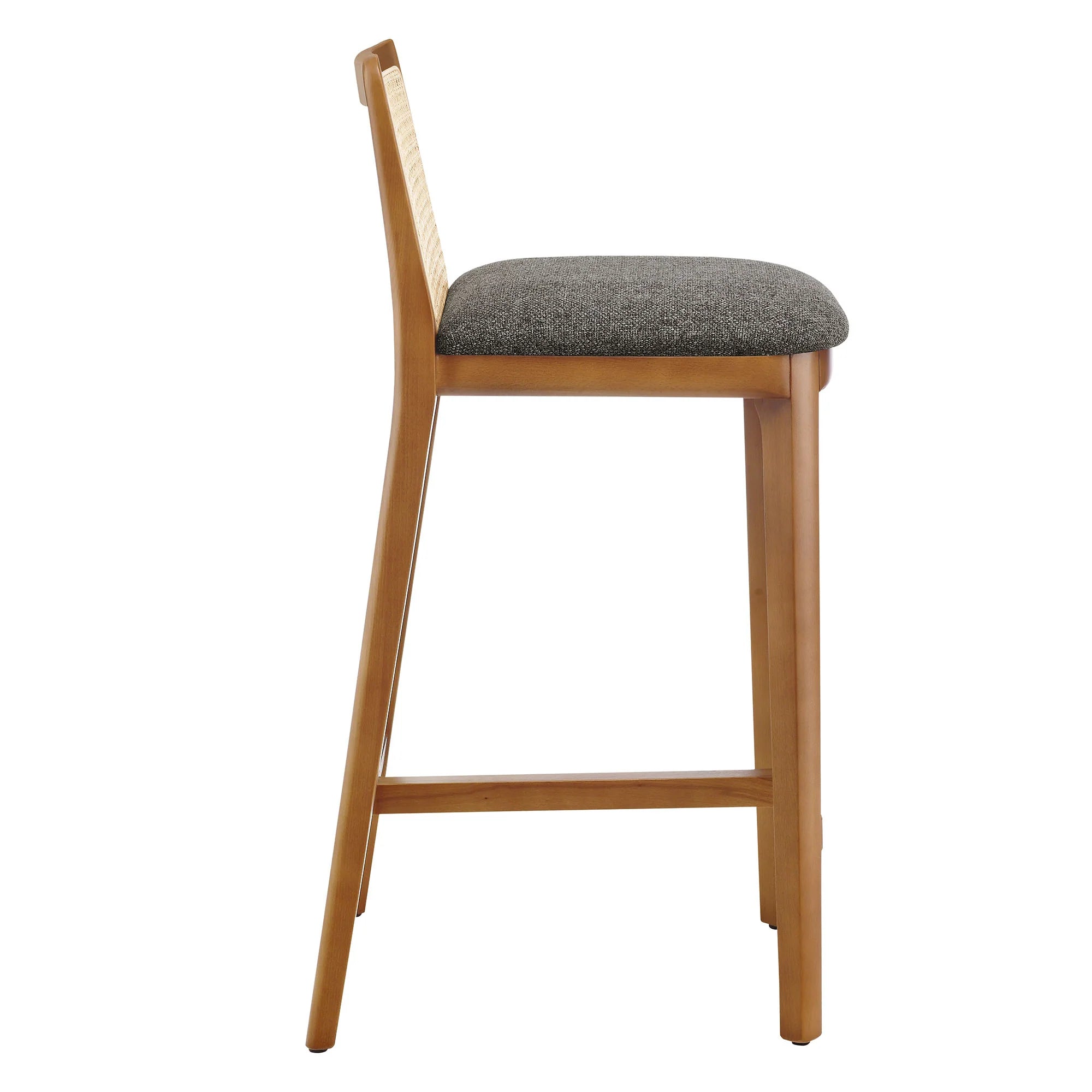 Monarch Beech Wood and Rattan Counter Stool