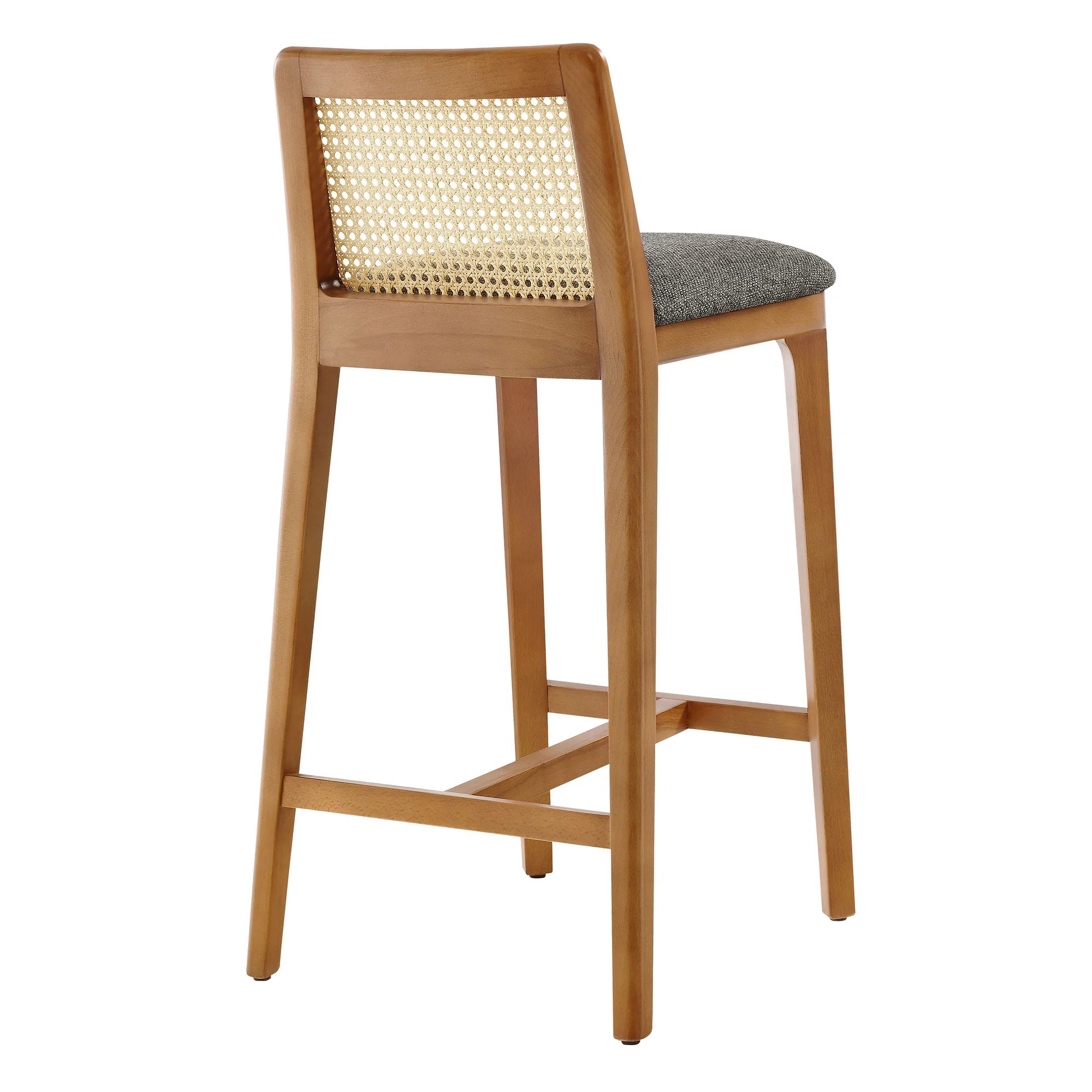 Monarch Beech Wood and Rattan Counter Stool