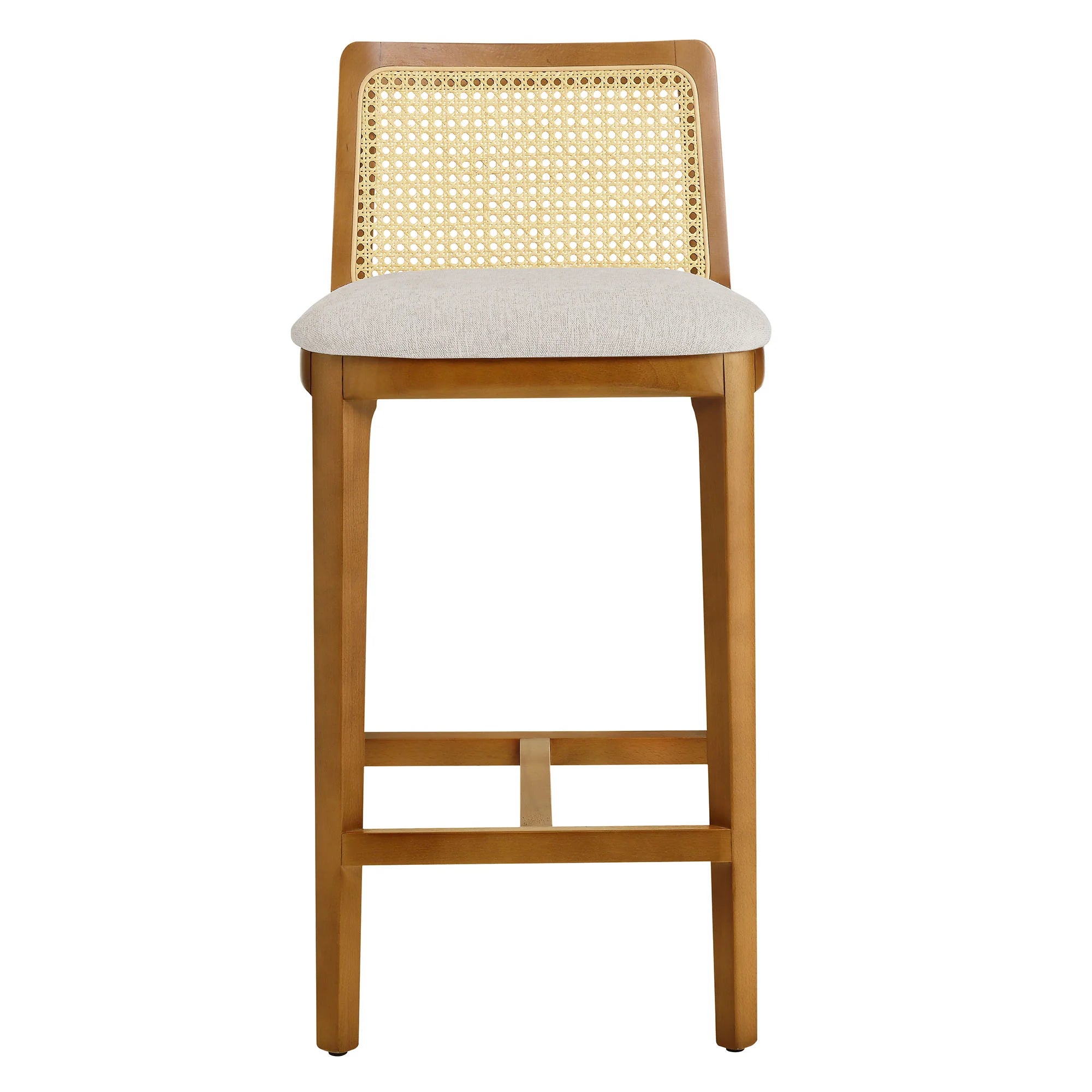 Monarch Beech Wood and Rattan Counter Stool