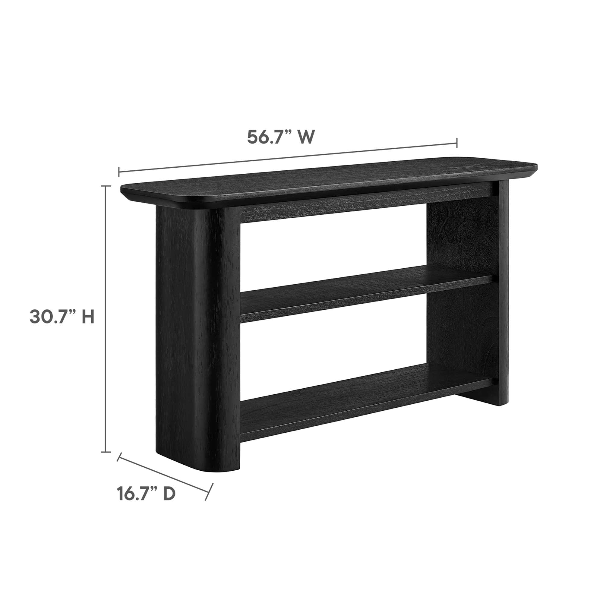 Calix 57” Console Table in Black