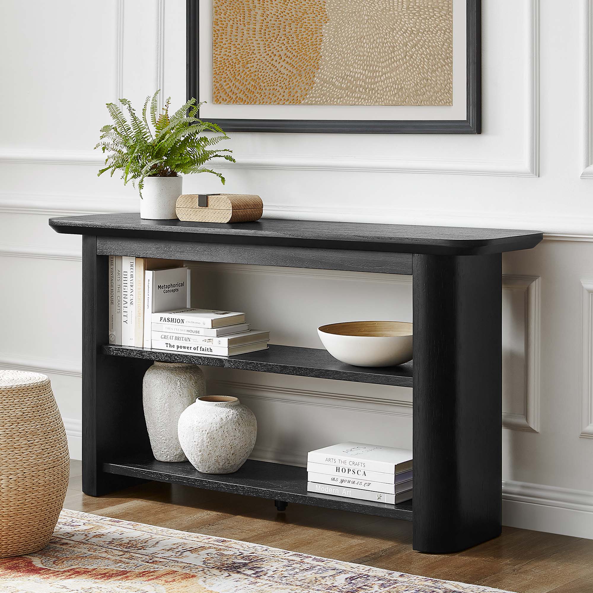 Calix 57” Console Table in Black