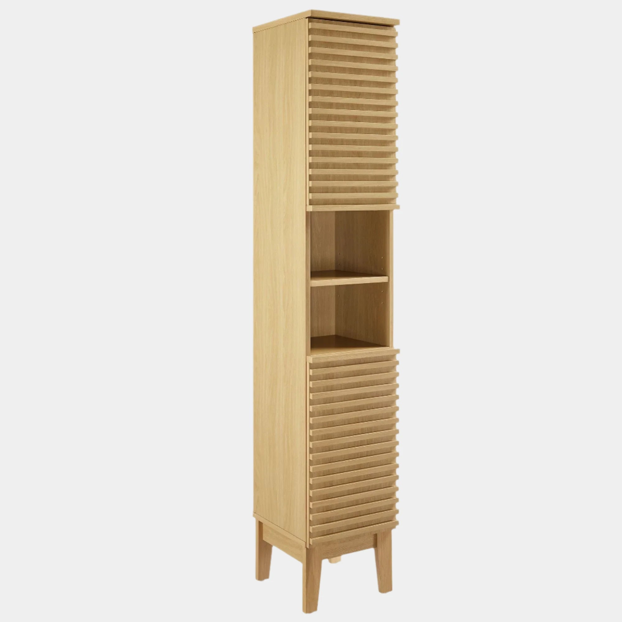 Render Tall Narrow Bathroom Storage Cabinet