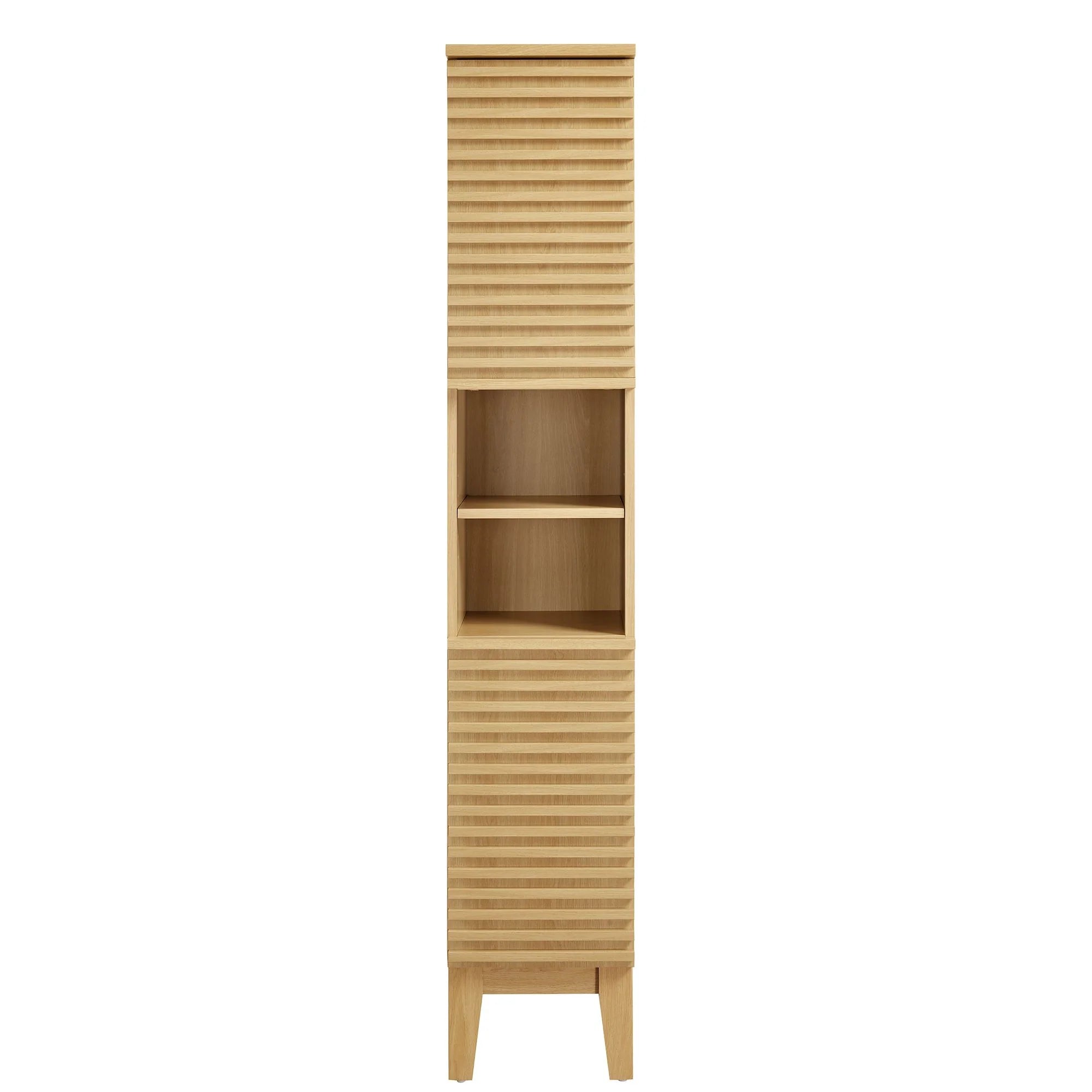 Render Tall Narrow Bathroom Storage Cabinet