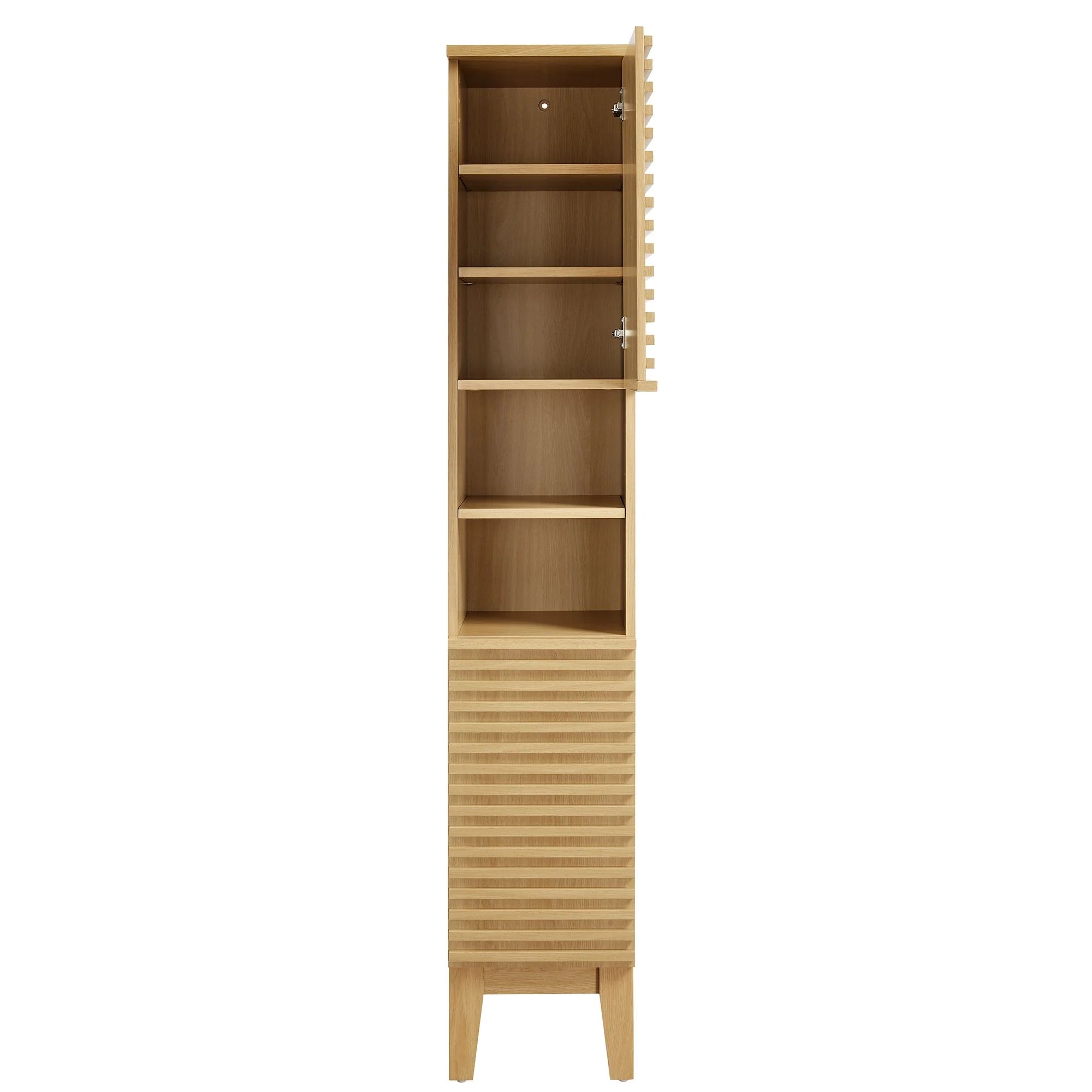 Render Tall Narrow Bathroom Storage Cabinet