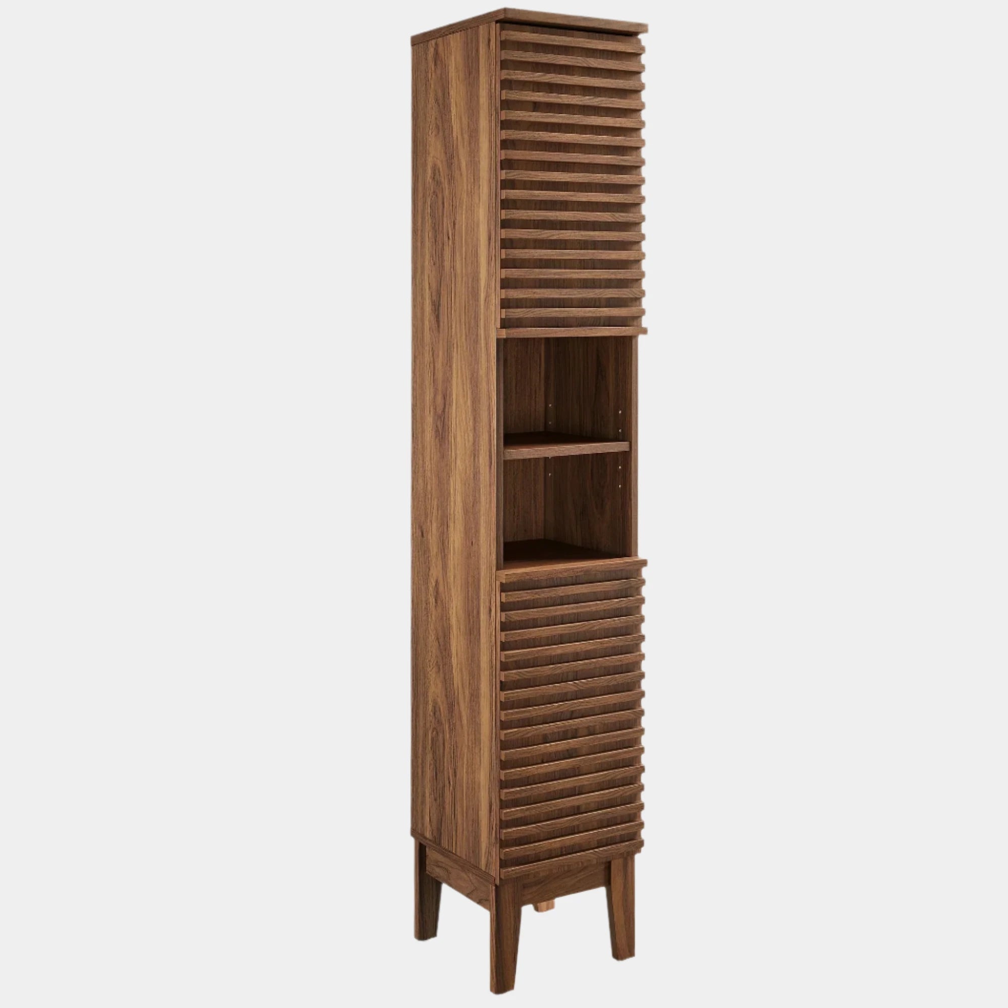 Render Tall Narrow Bathroom Storage Cabinet