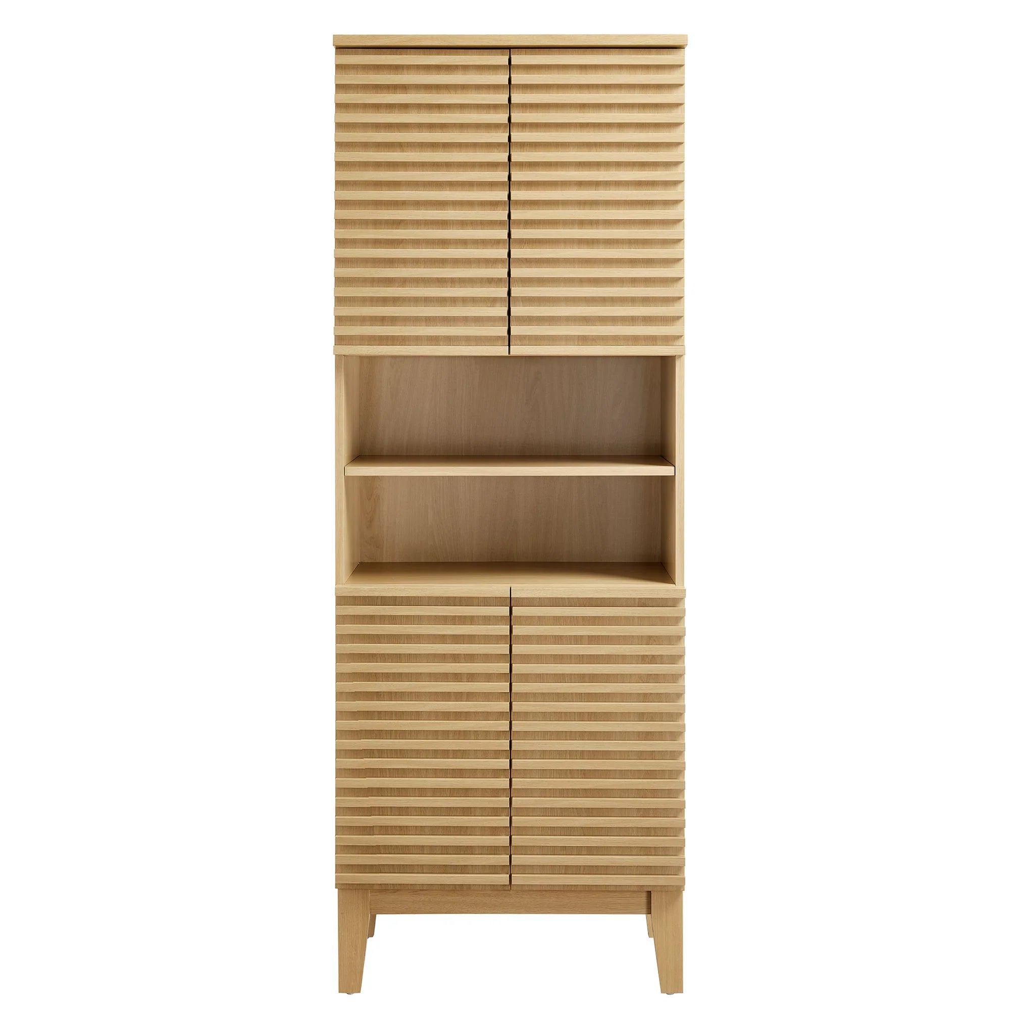 Render Tall Bathroom Storage Cabinet