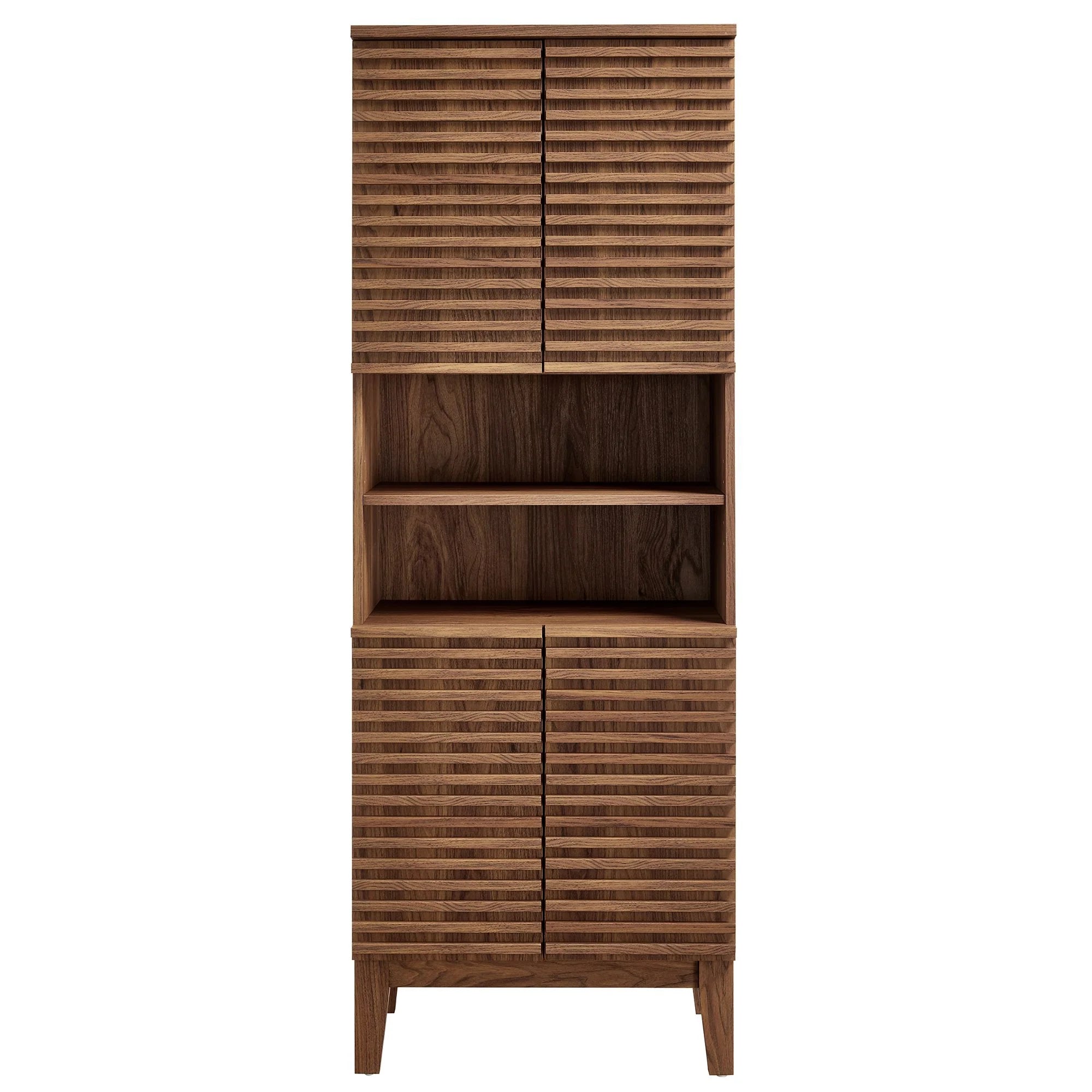 Render Tall Bathroom Storage Cabinet