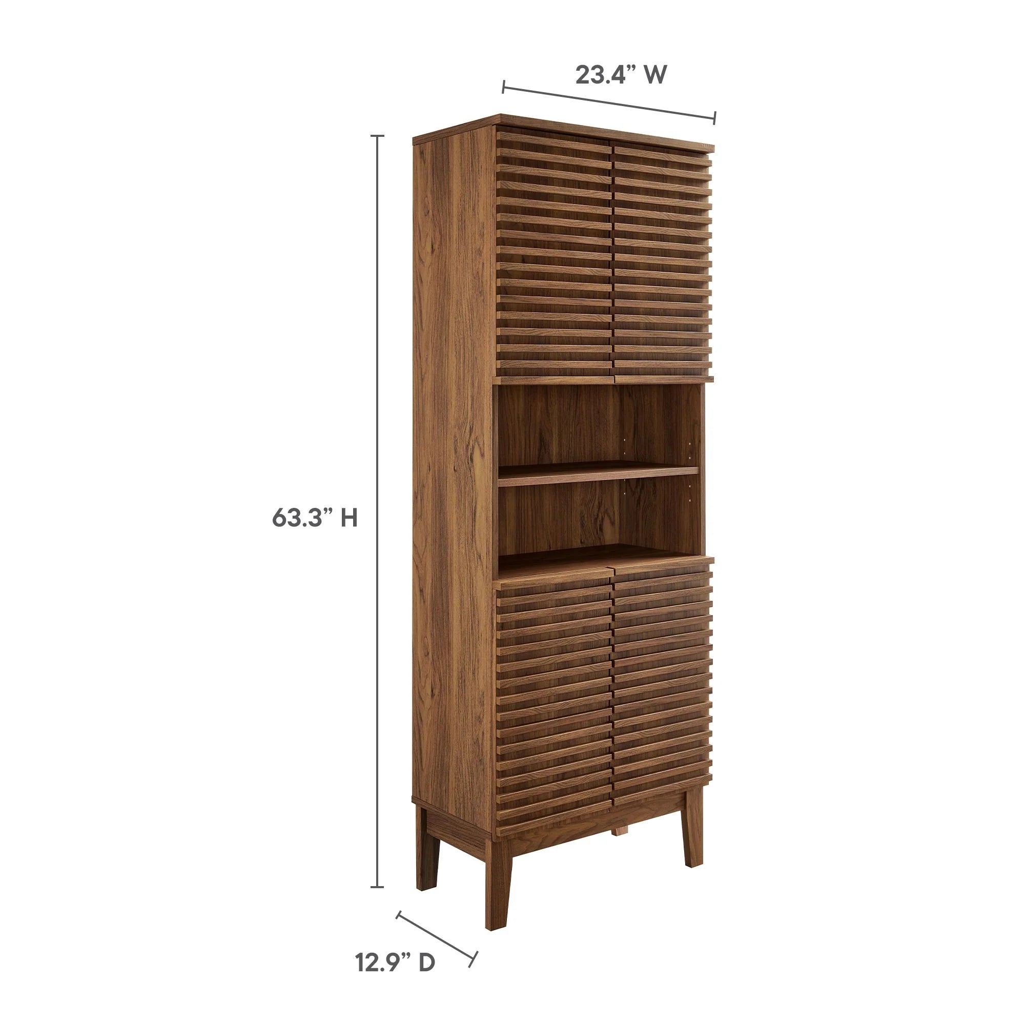 Render Tall Bathroom Storage Cabinet