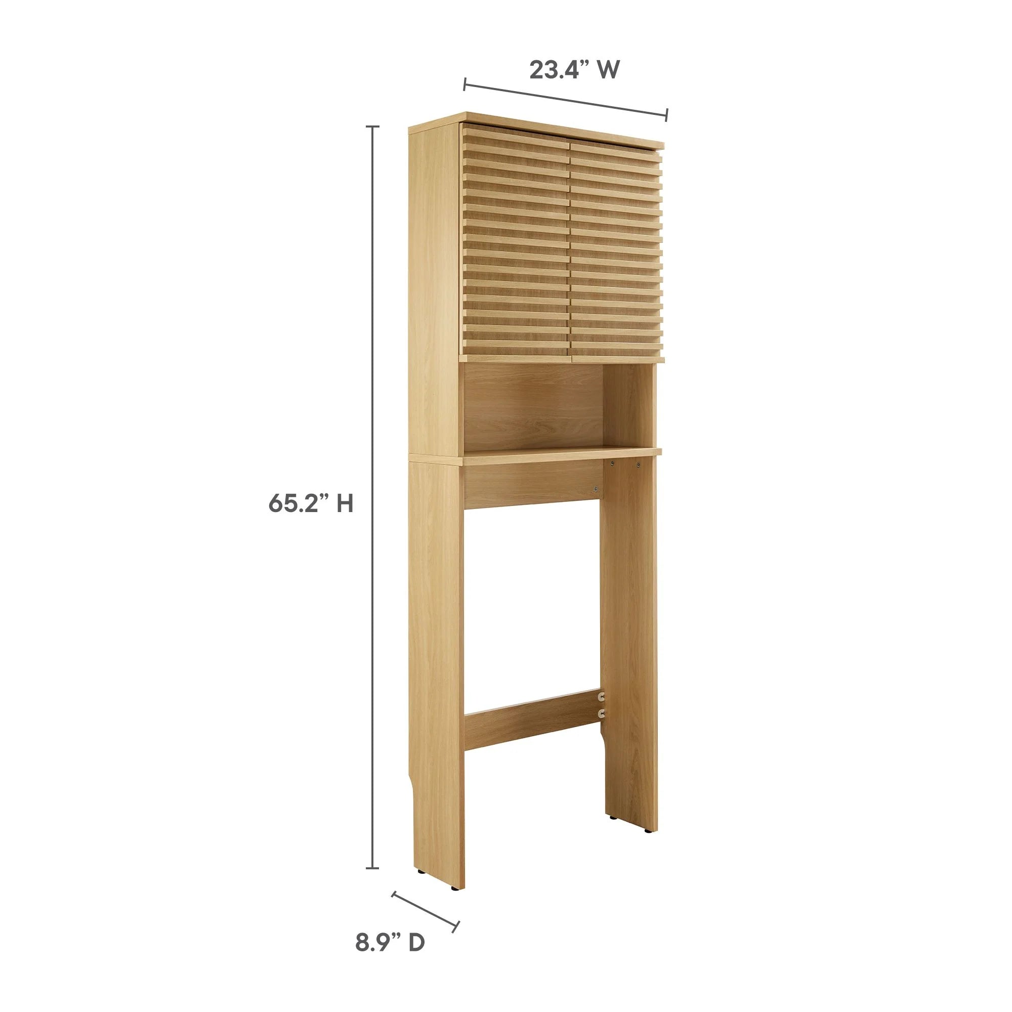 Rendu sur le meuble de rangement de la salle de bain des toilettes