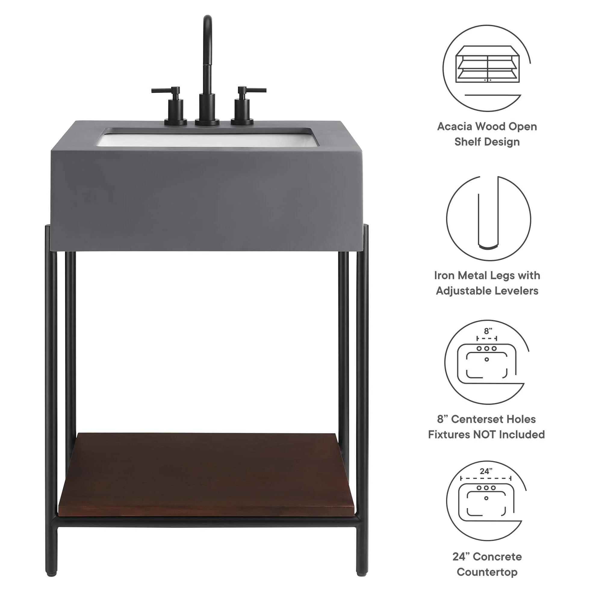 Meuble-lavabo Etch avec lavabo