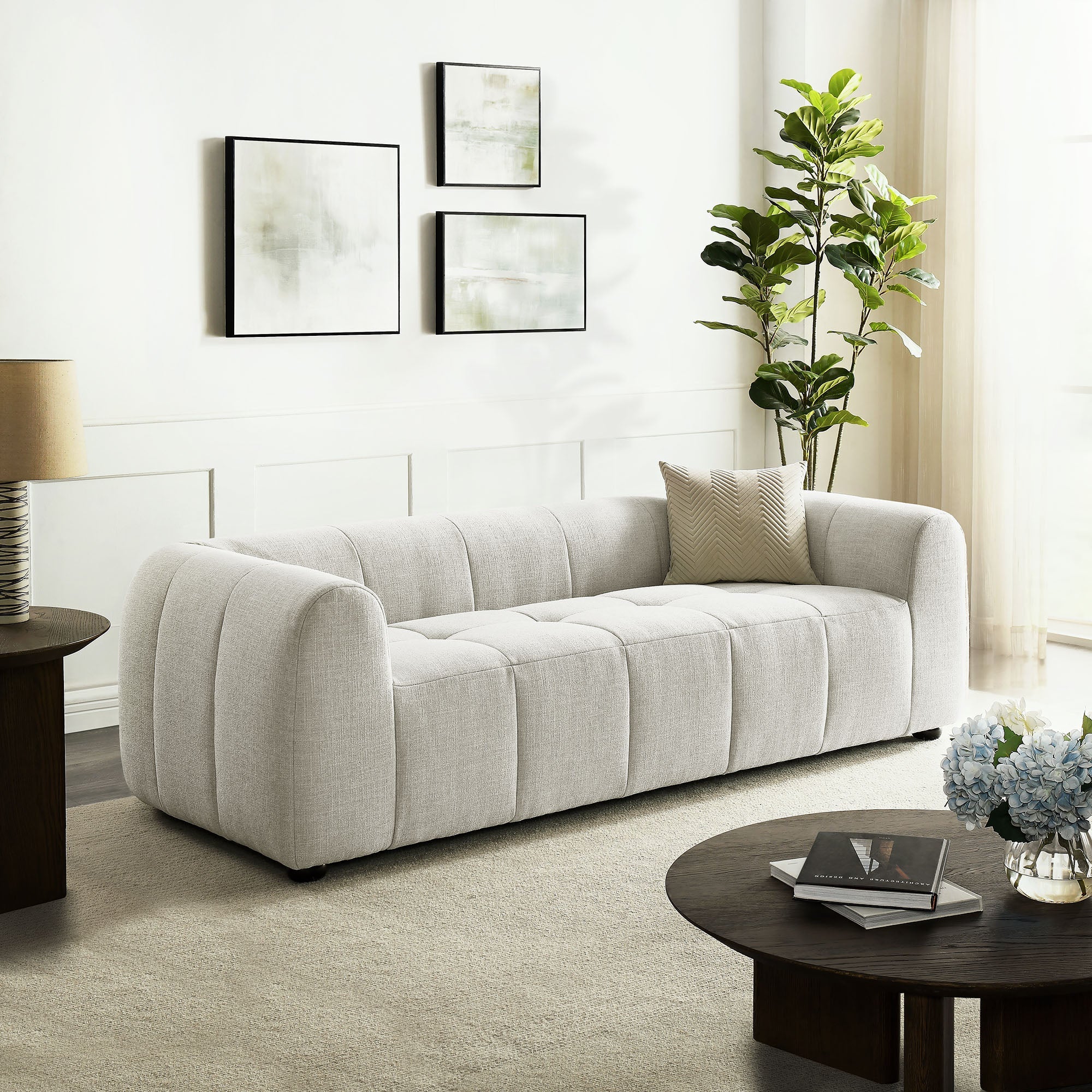 Liana Upholstered Fabric Sofa