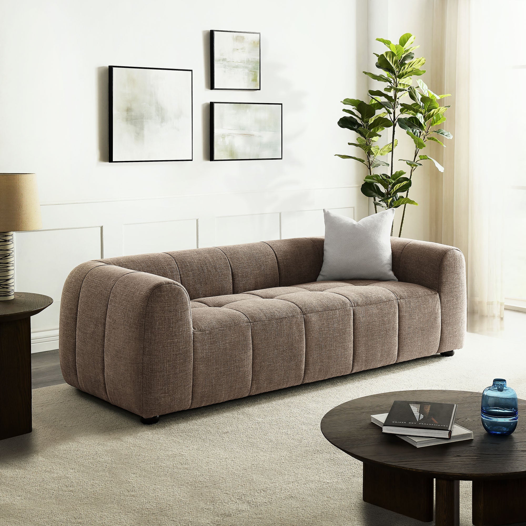 Liana Upholstered Fabric Sofa