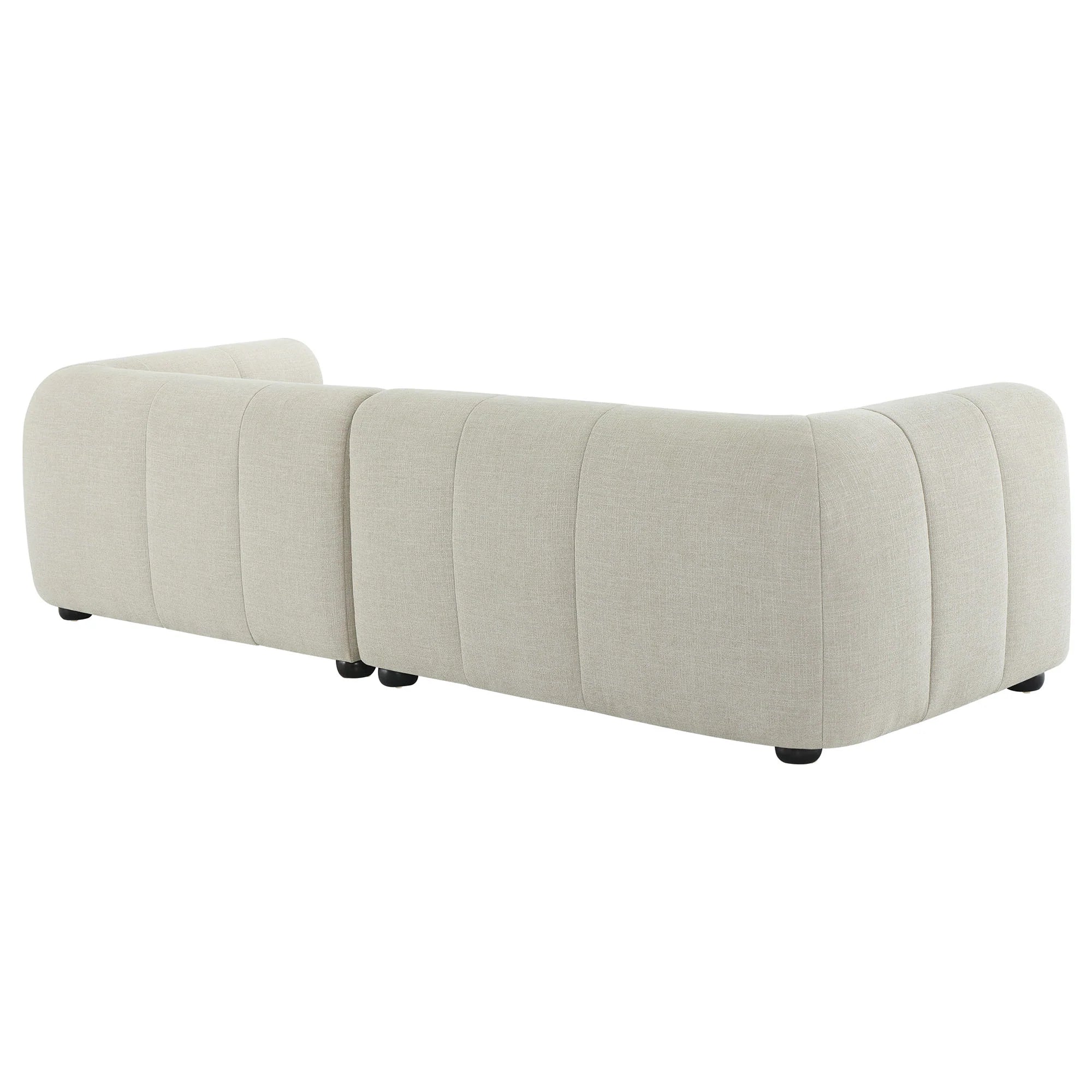 Liana Right-Facing Upholstered Fabric Modular Sofa with Chaise