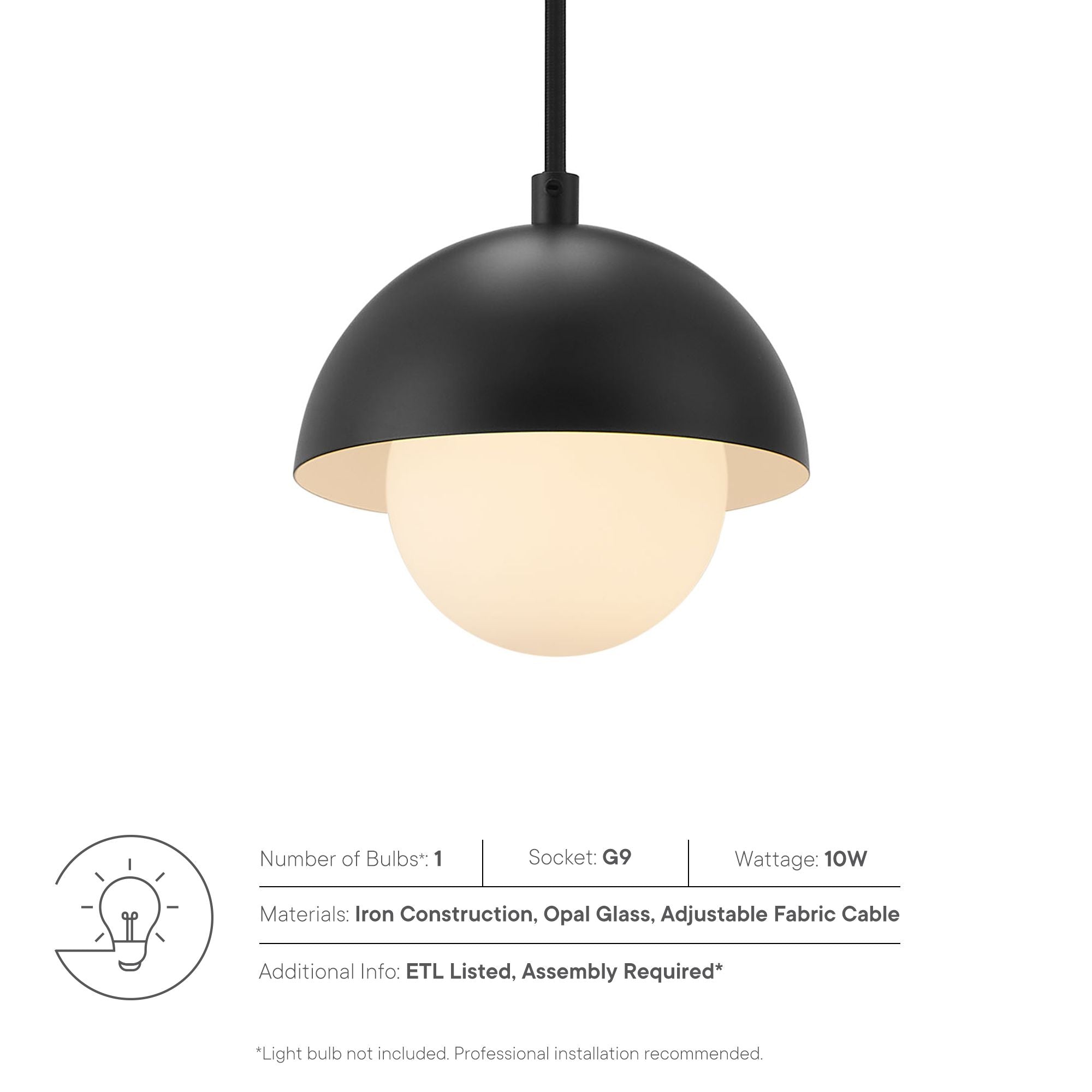 Lampe suspendue Globe Eclipse