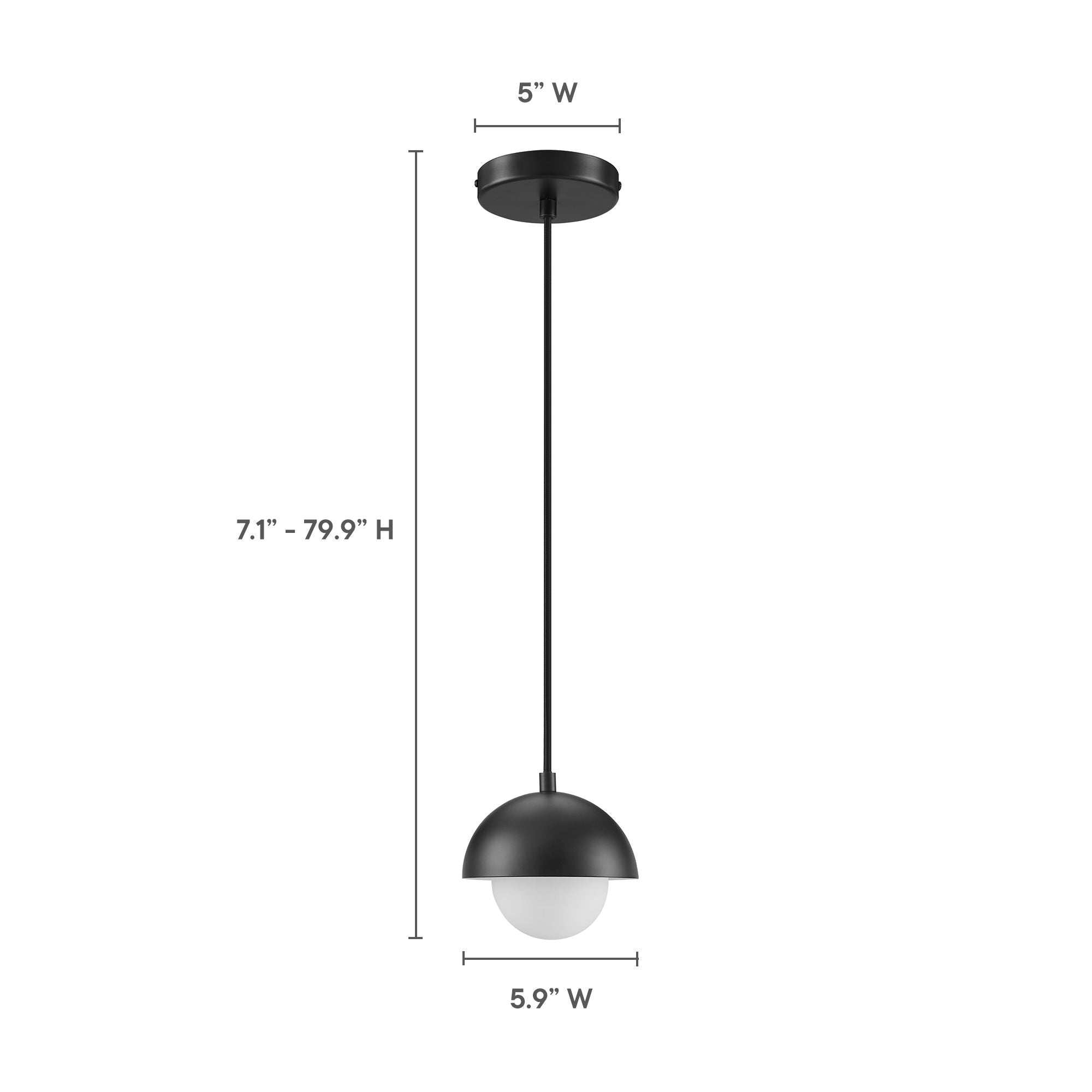 Lampe suspendue Globe Eclipse