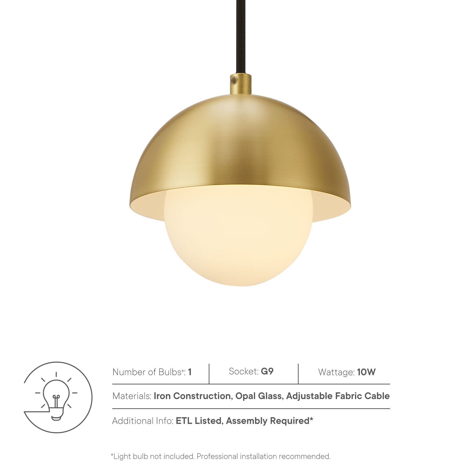 Lampe suspendue Globe Eclipse