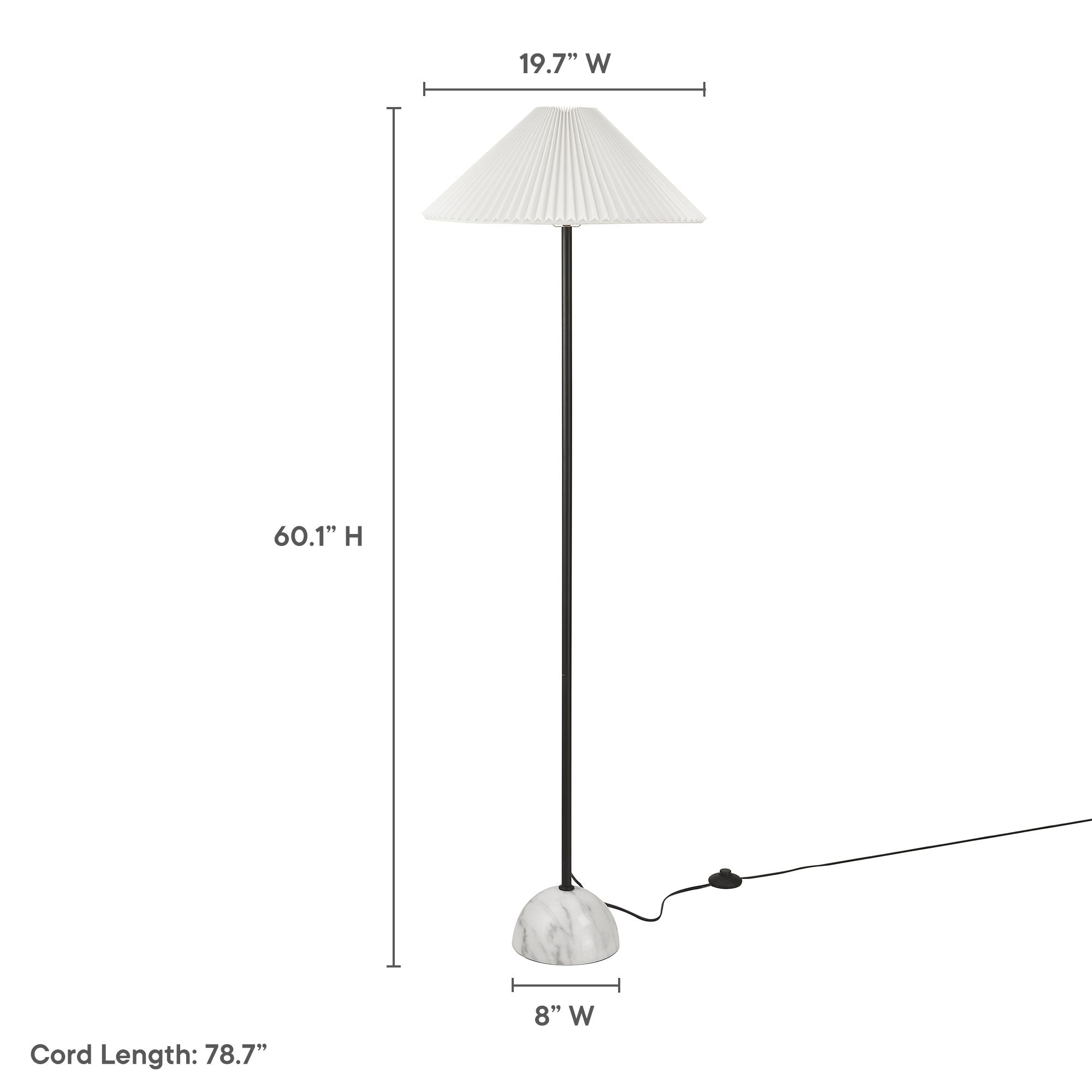 Illusion Marble Dome Floor Lamp