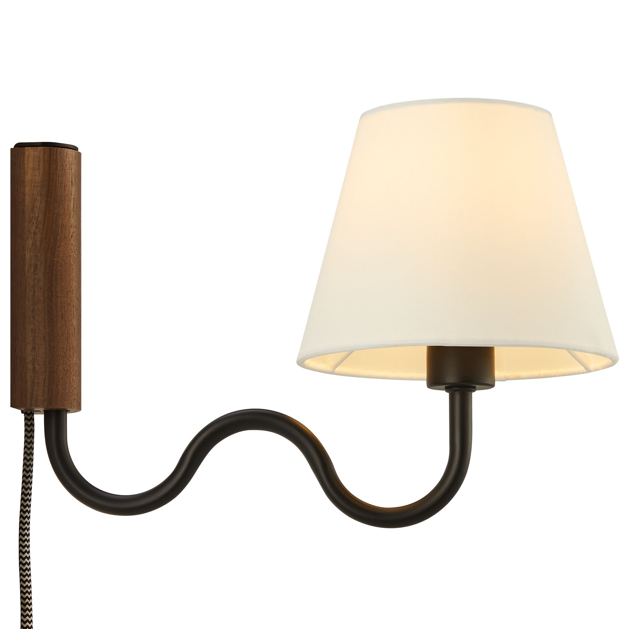 Sunlit Squiggle Arm Wall Sconce