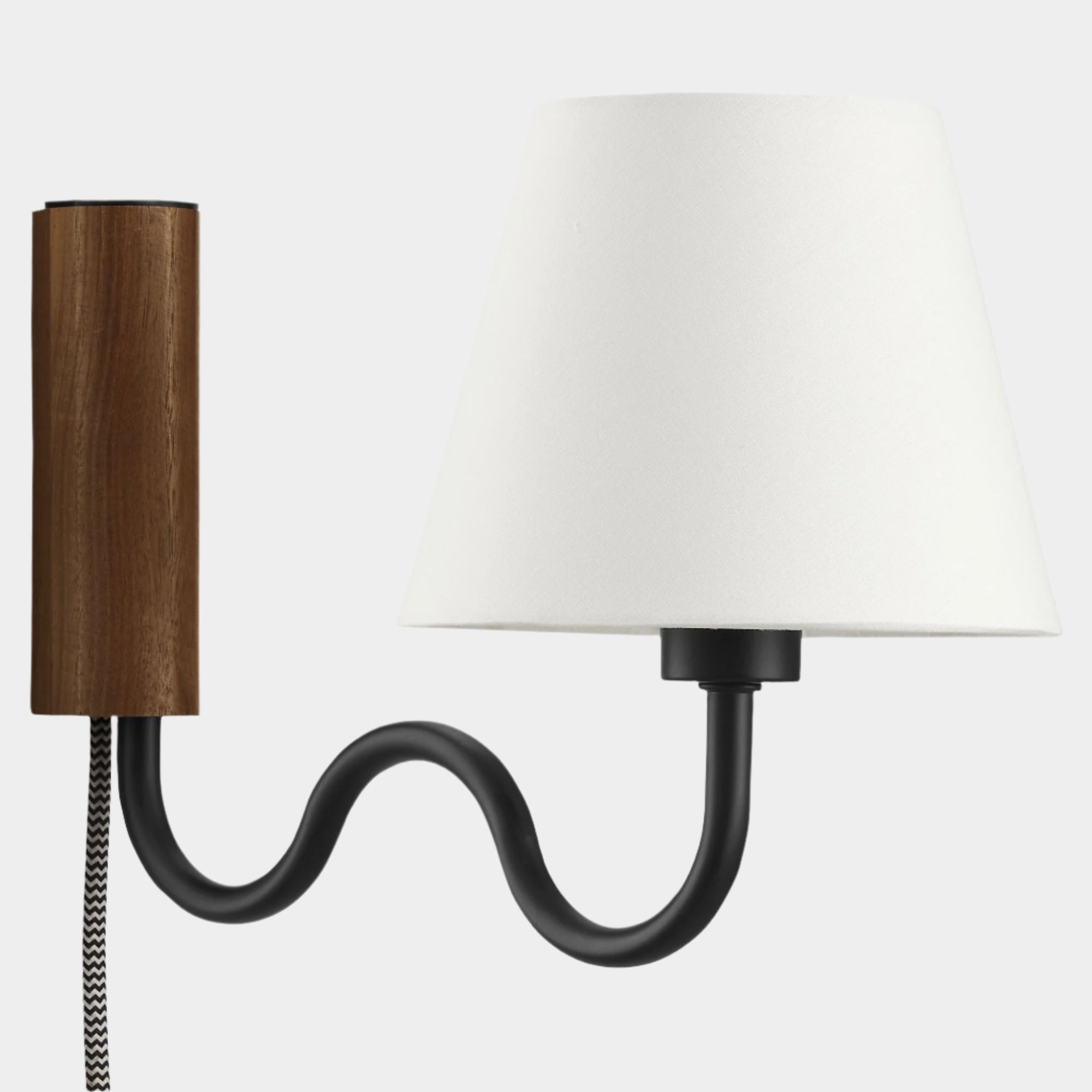 Sunlit Squiggle Arm Wall Sconce