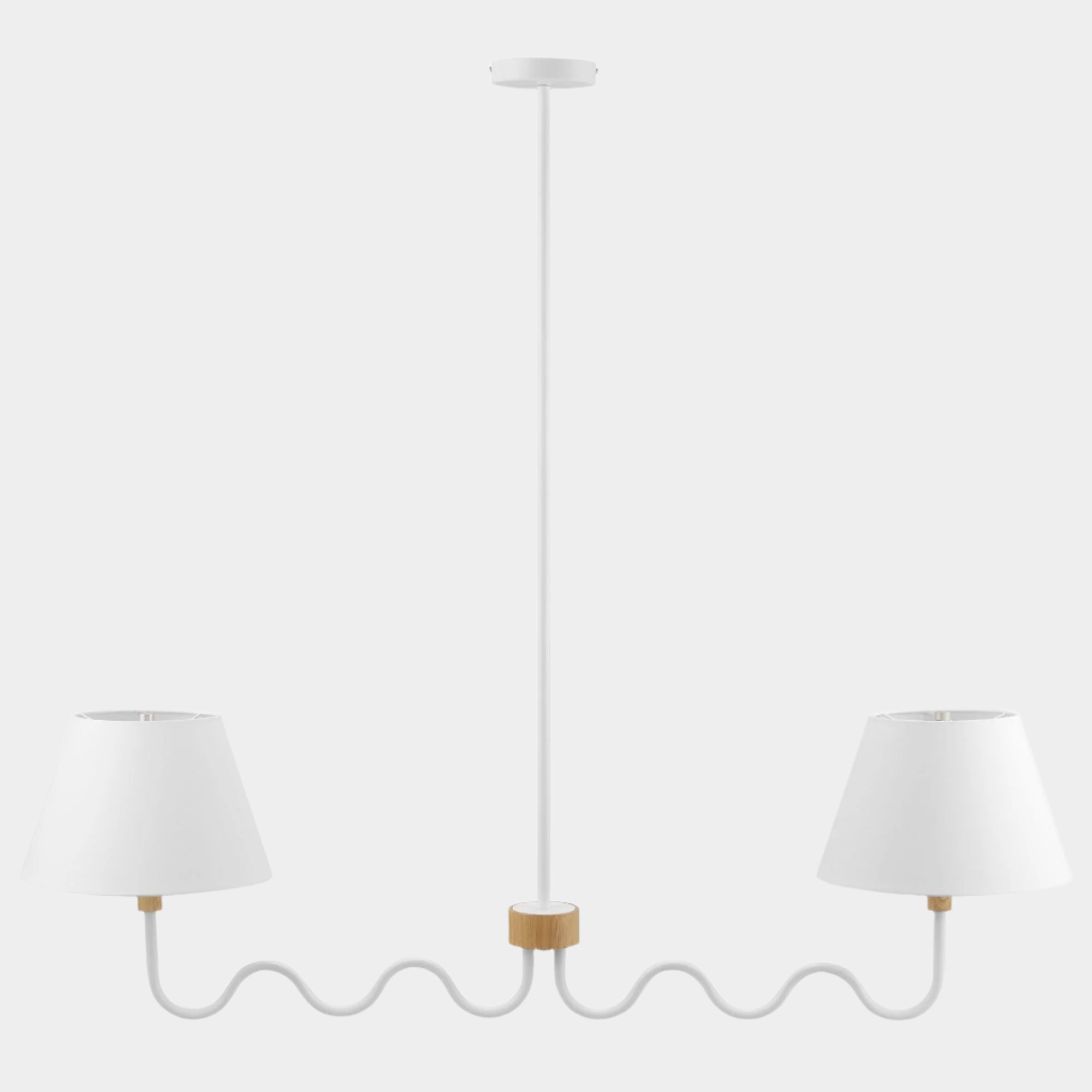 Sunlit Squiggle 2-Arm Pendant Light