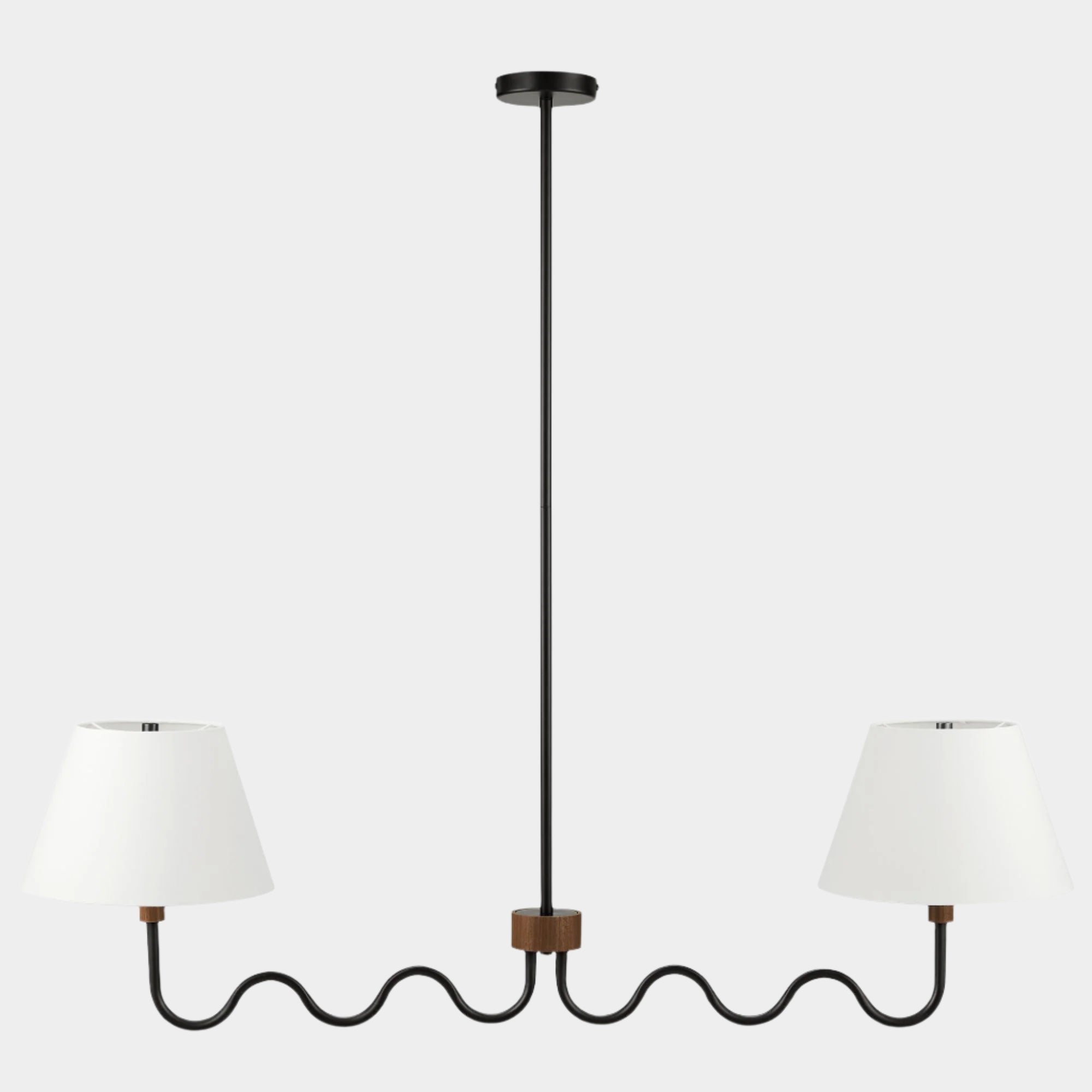 Sunlit Squiggle 2-Arm Pendant Light