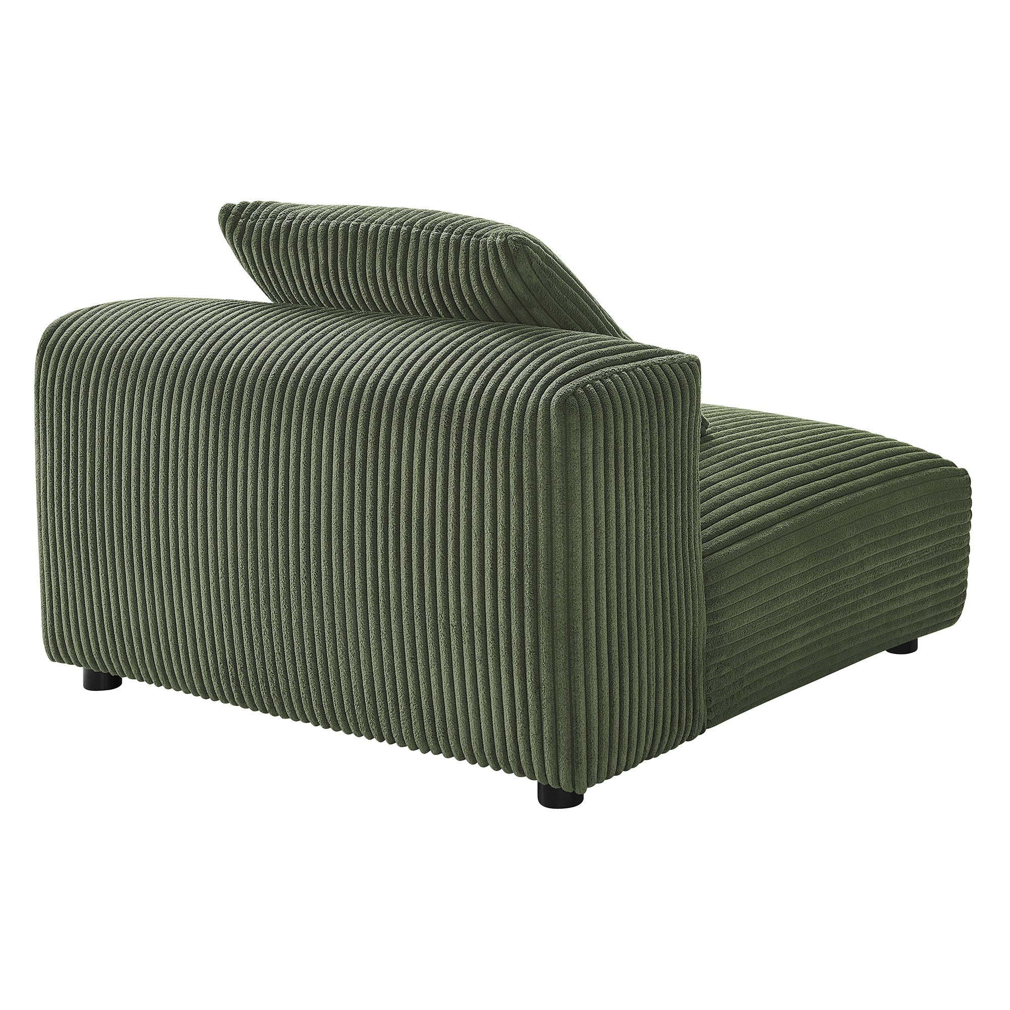 Solace Modular Corduroy Upholstered Armless Chair