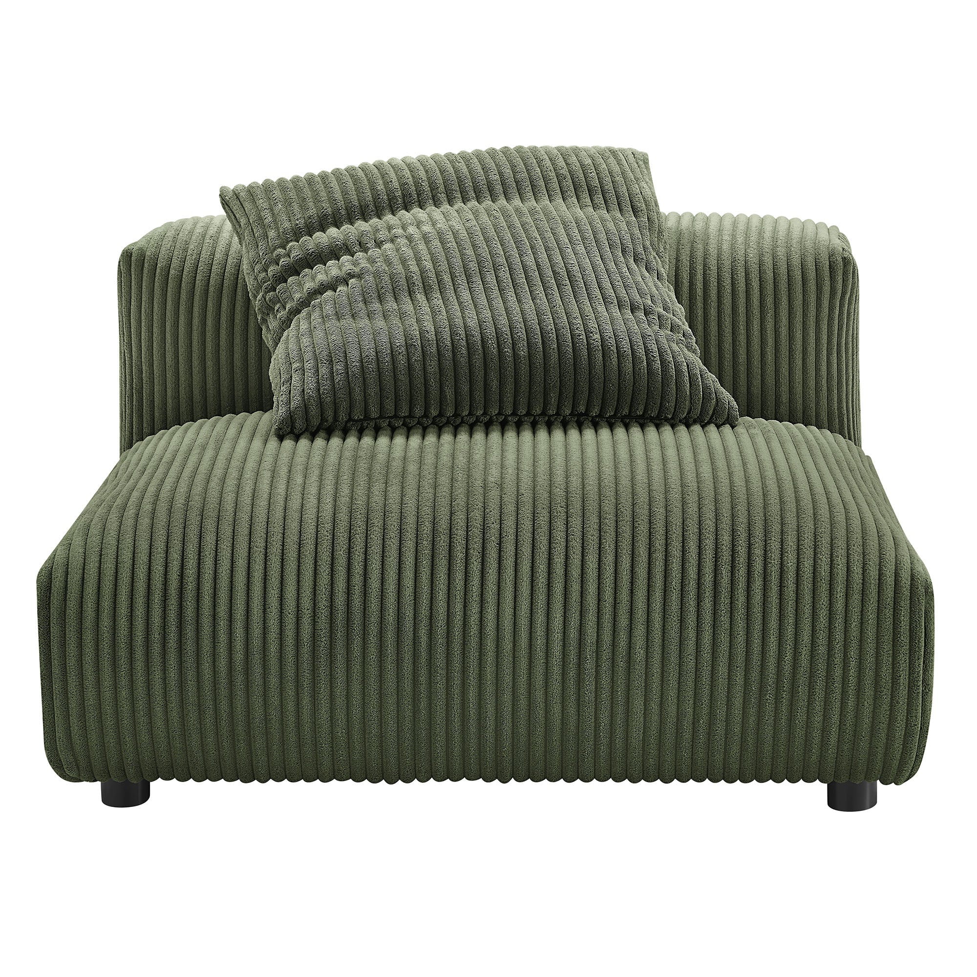 Solace Modular Corduroy Upholstered Armless Chair