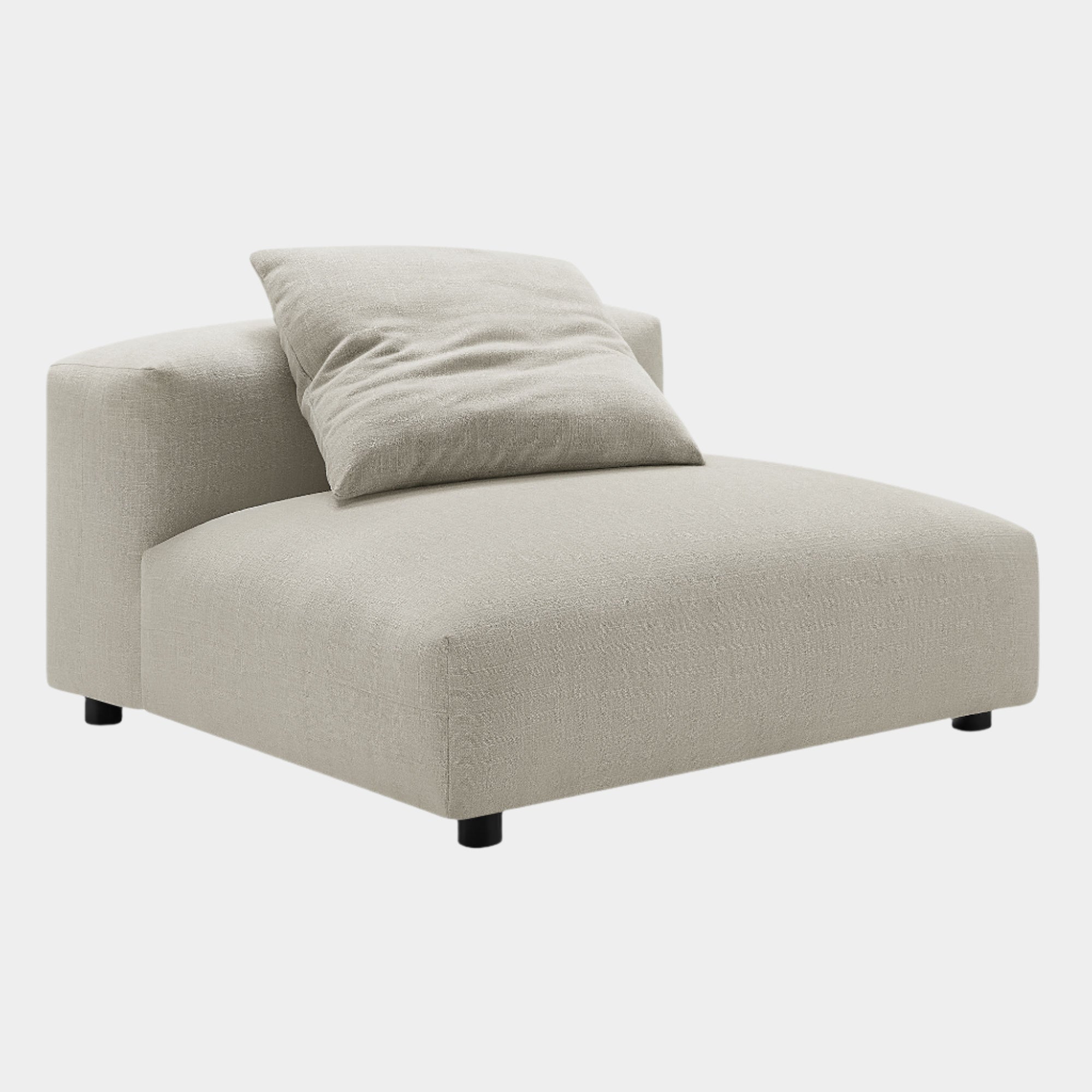 Chaise sans accoudoirs rembourrée en duvet Commix