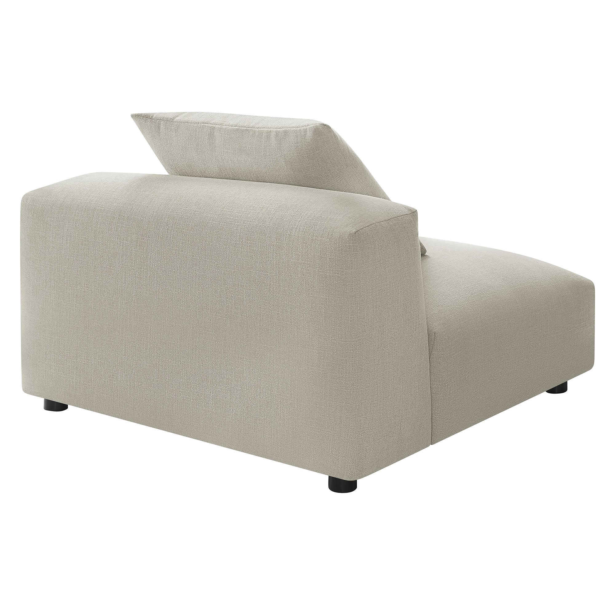 Chaise sans accoudoirs rembourrée en duvet Commix