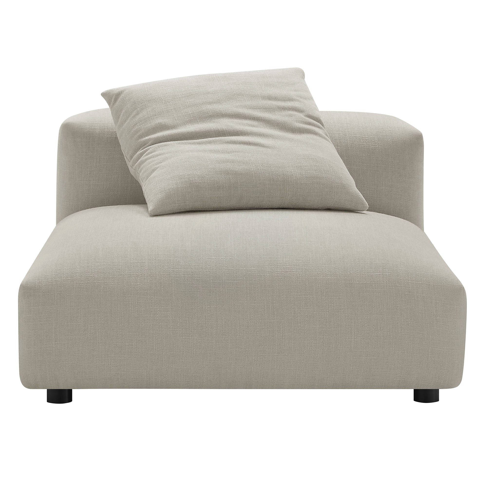 Chaise sans accoudoirs rembourrée en duvet Commix