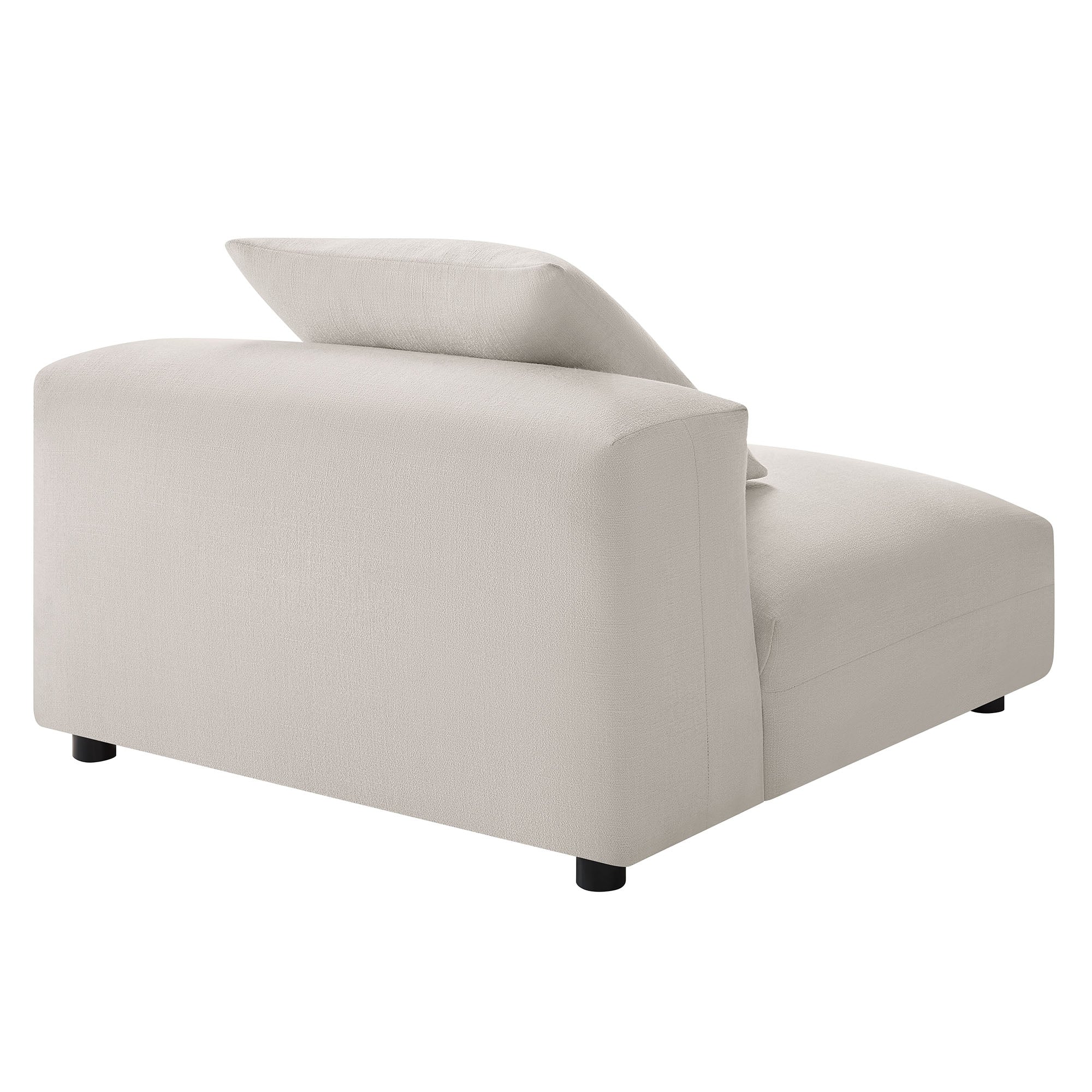 Chaise sans accoudoirs rembourrée en duvet Commix