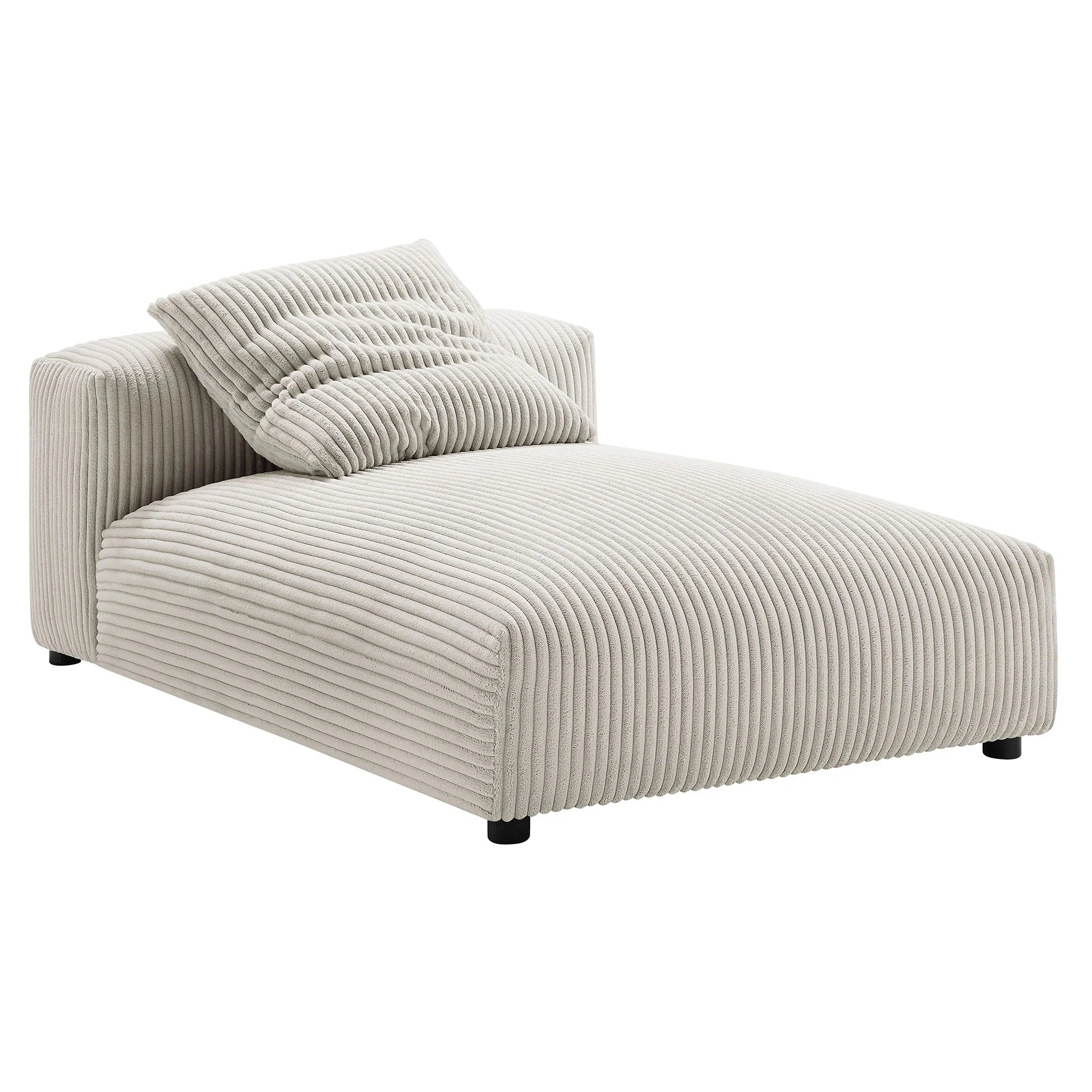 Chaise sans accoudoirs rembourrée en duvet Commix