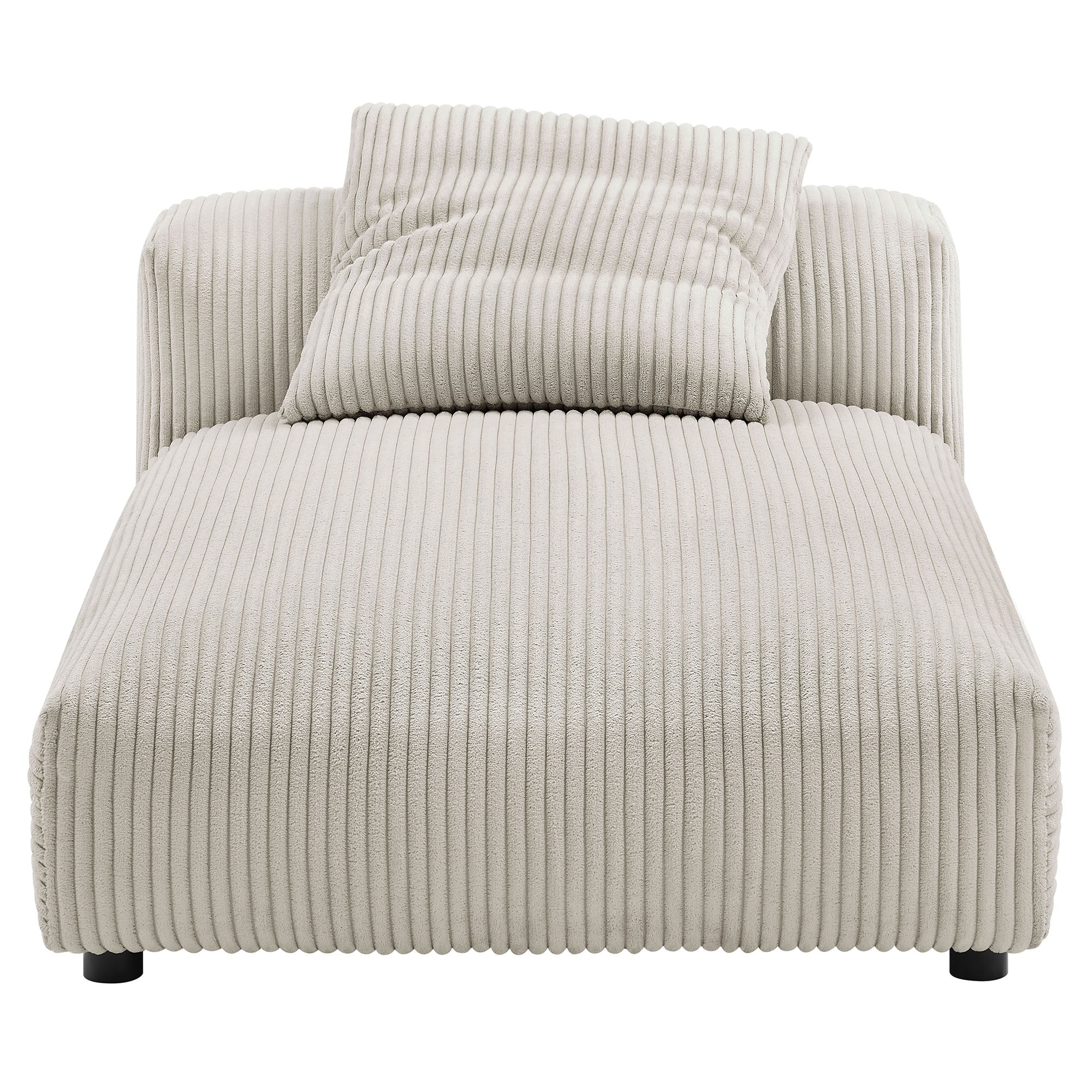 Chaise sans accoudoirs rembourrée en duvet Commix