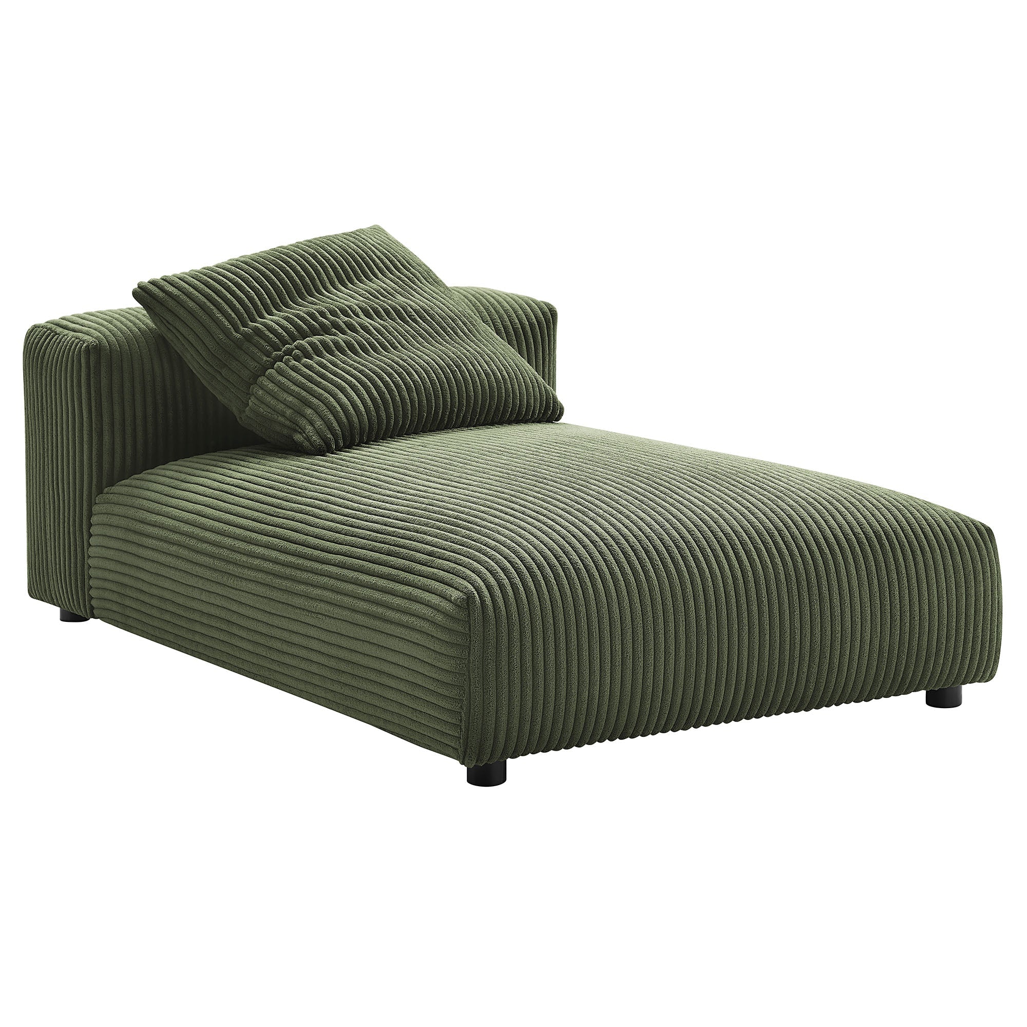 Chaise sans accoudoirs rembourrée en duvet Commix